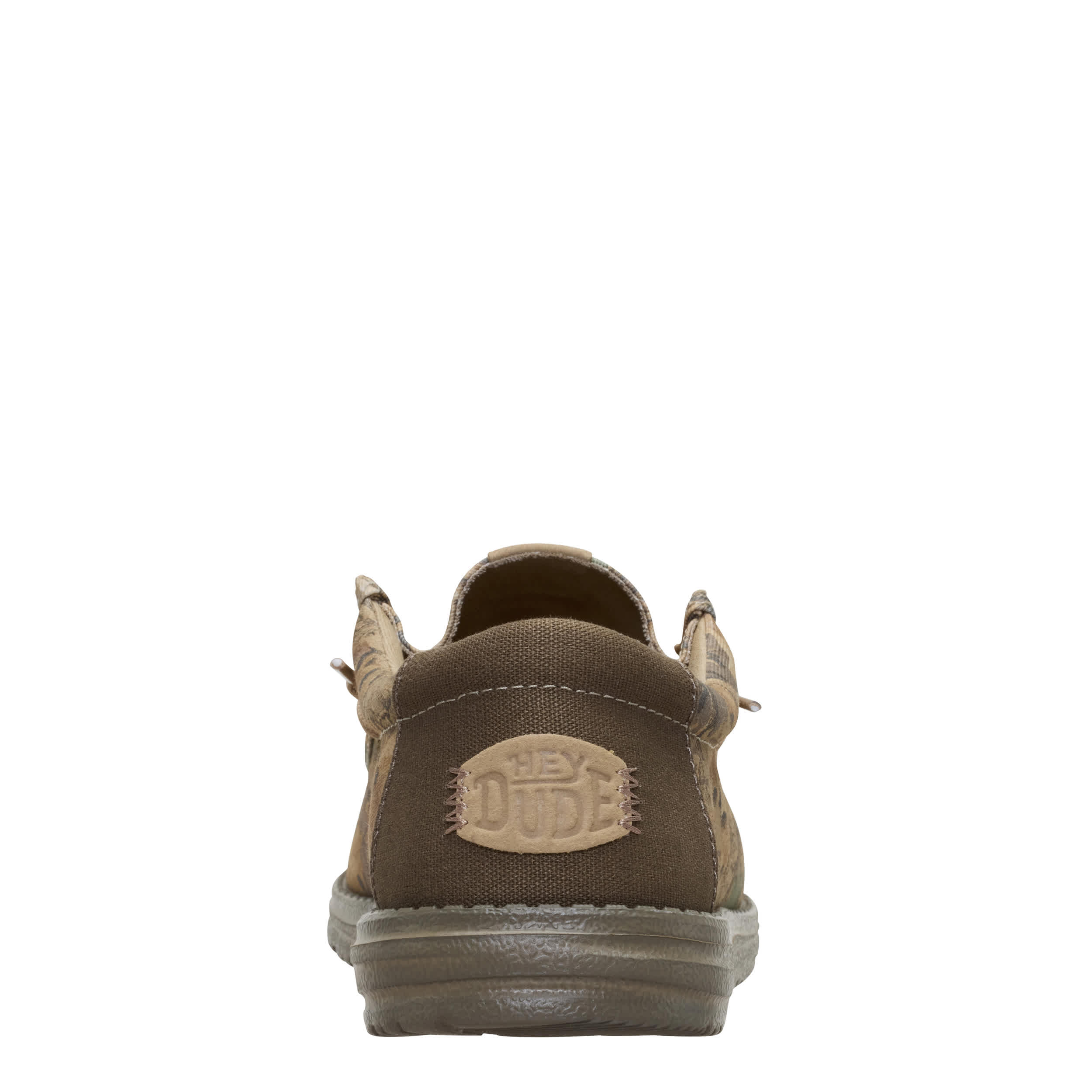 HEYDUDE-MENS WALLY REALTREE ADV CLASSIC SLIP ON SNEAKER-BROWN & 