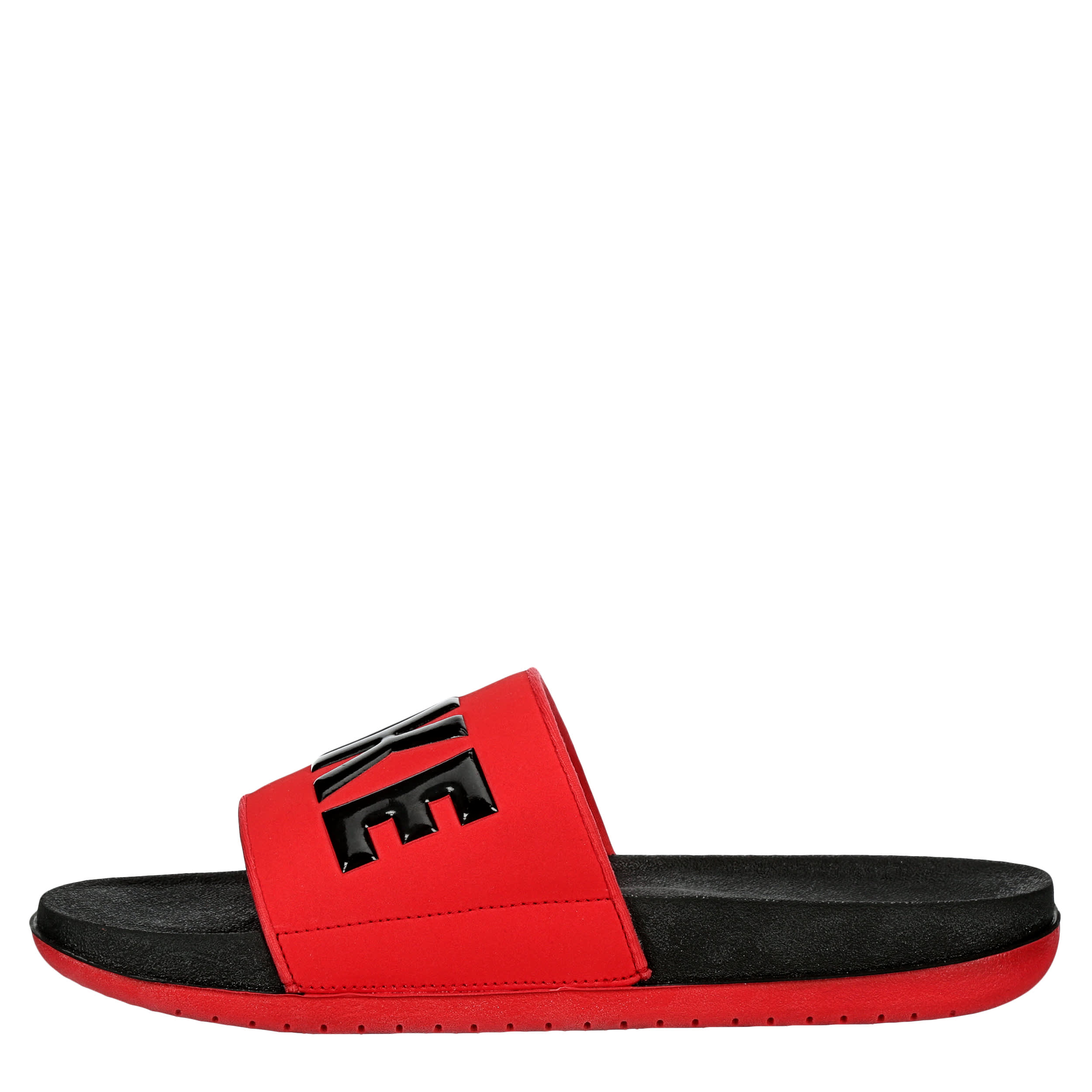 NIKE-MENS OFFCOURT SLIDE SANDAL-RED & BLACK