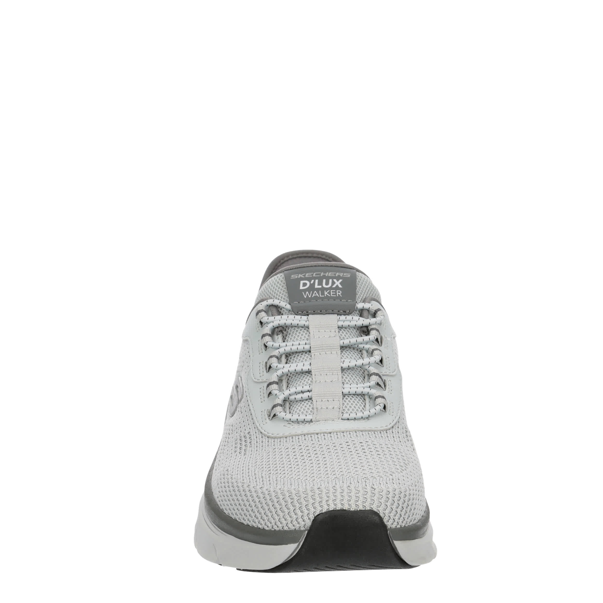 SKECHERS-MENS SLIP-INS D'LUX WALKER REZINATE SNEAKER-GREY & NAVY