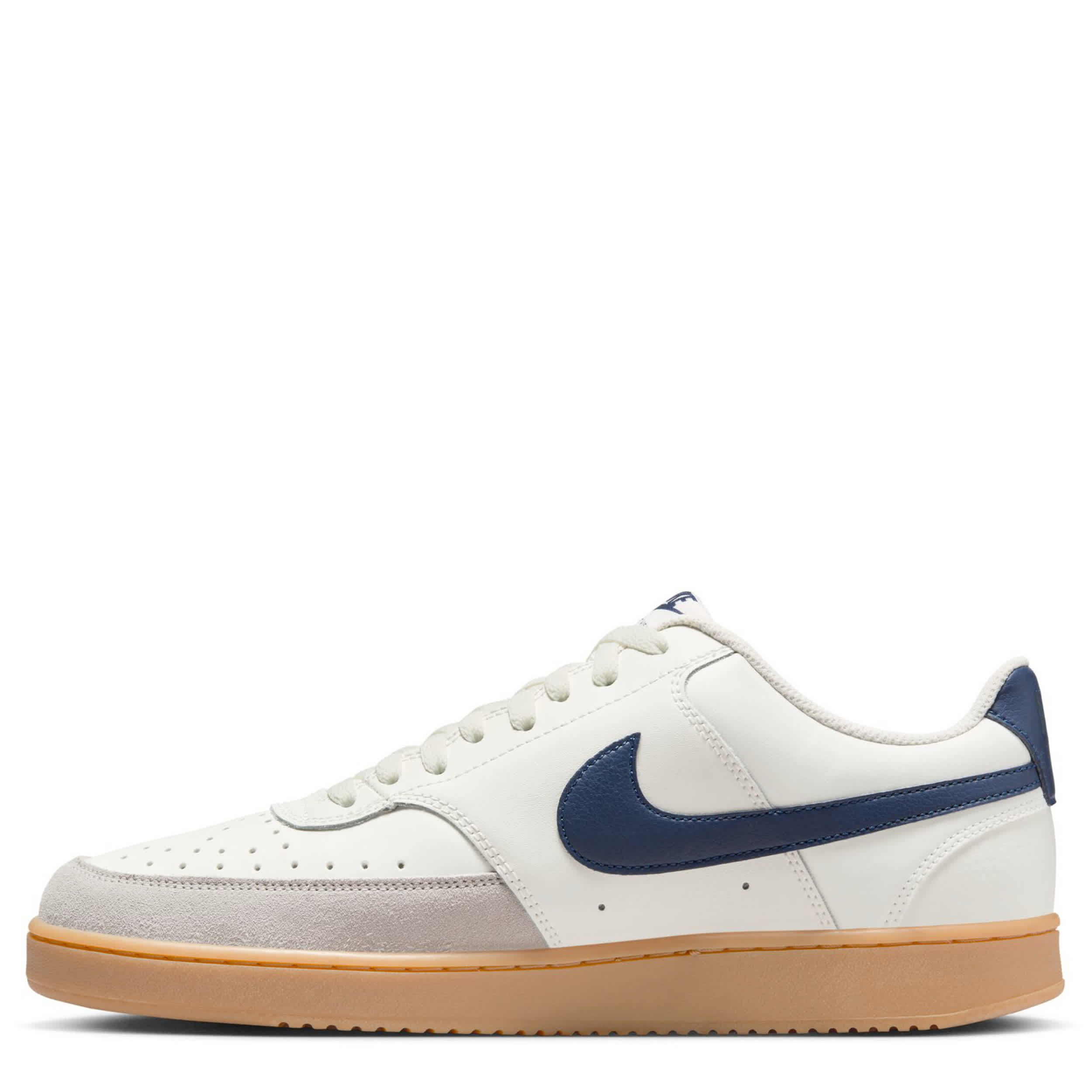 NIKE MENS COURT VISION LOW SNEAKER - OFF WHITE
