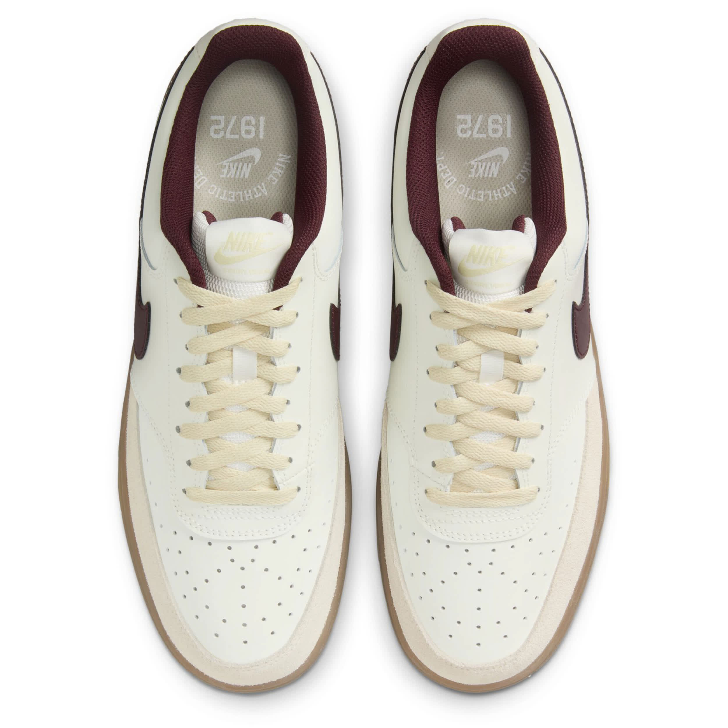 NIKE MENS COURT VISION LOW SNEAKER - OFF WHITE