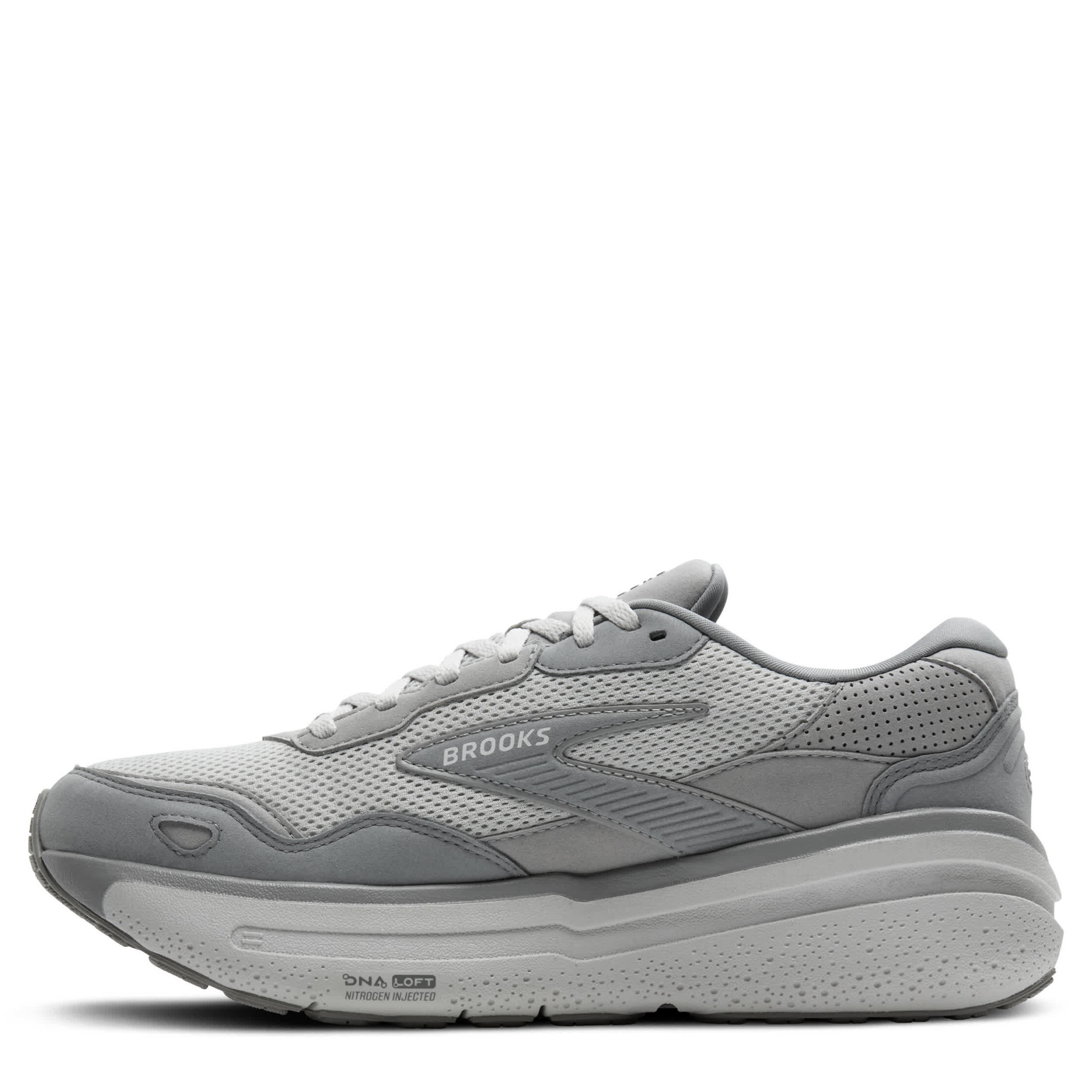 BROOKS-MENS GHOST MAX SE RUNNING SHOE-GREY & GREY