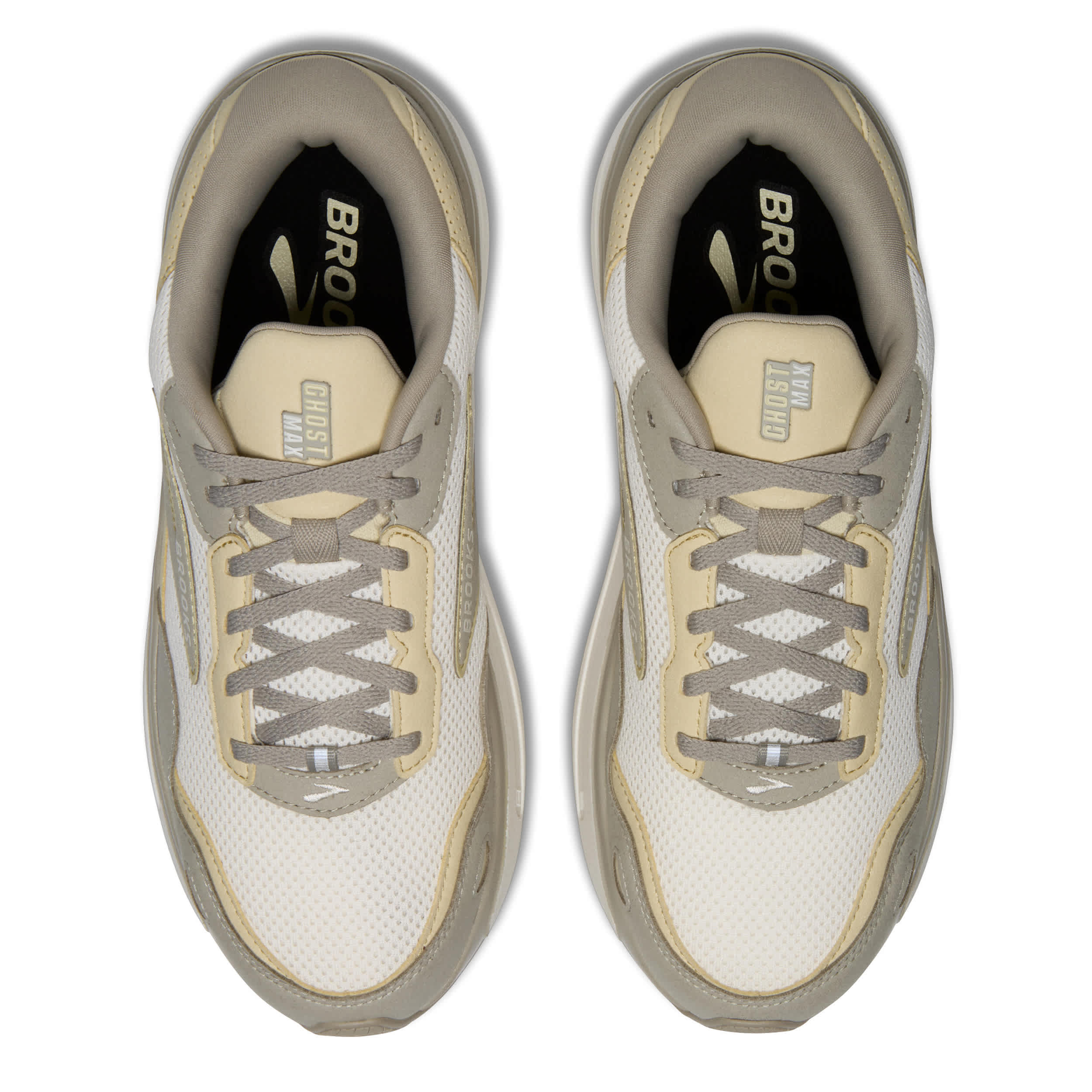 BROOKS-MENS GHOST MAX SE RUNNING SHOE-BEIGE & GREY