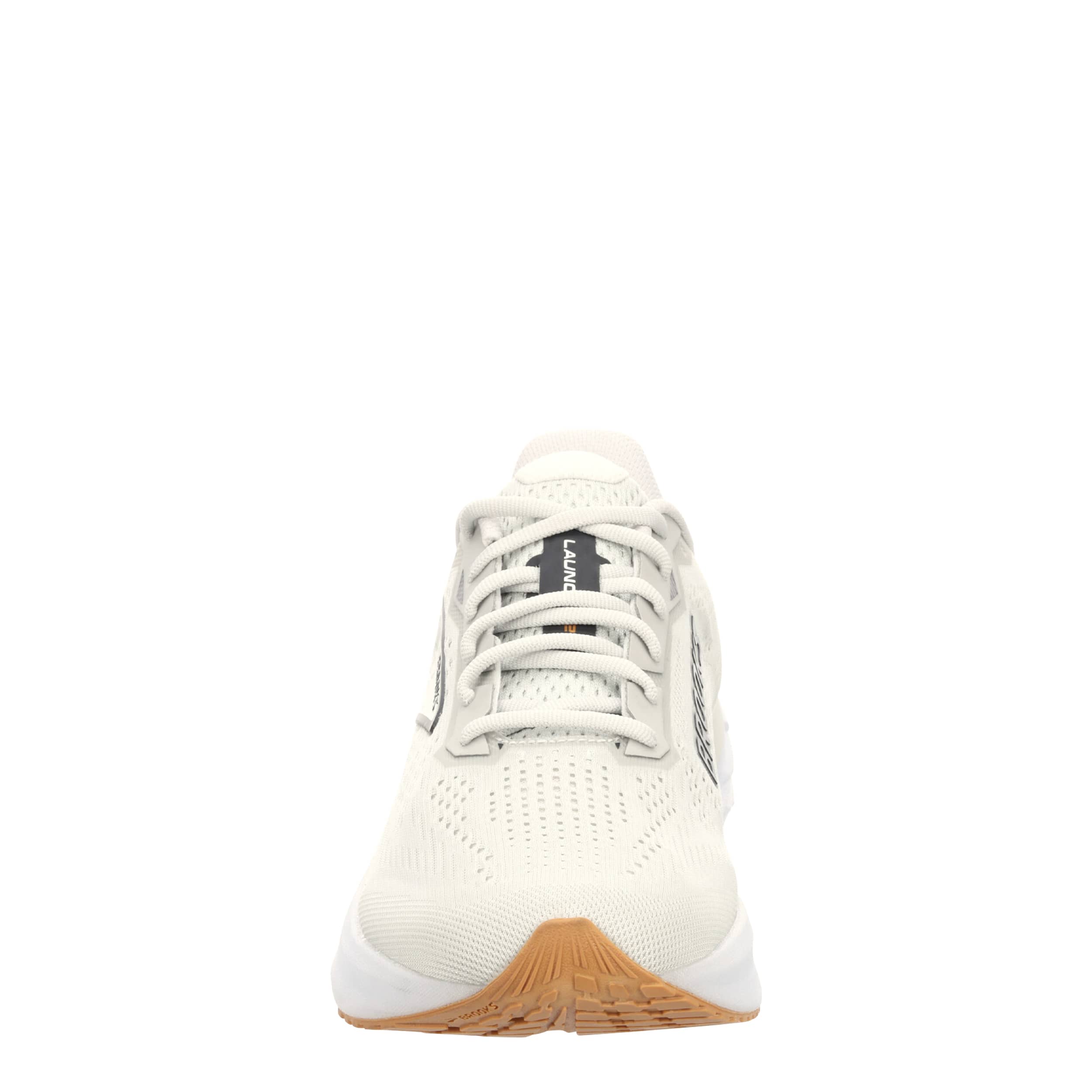 BROOKS-MENS LAUNCH 12 RUNNING SHOE-GREY & WHITE