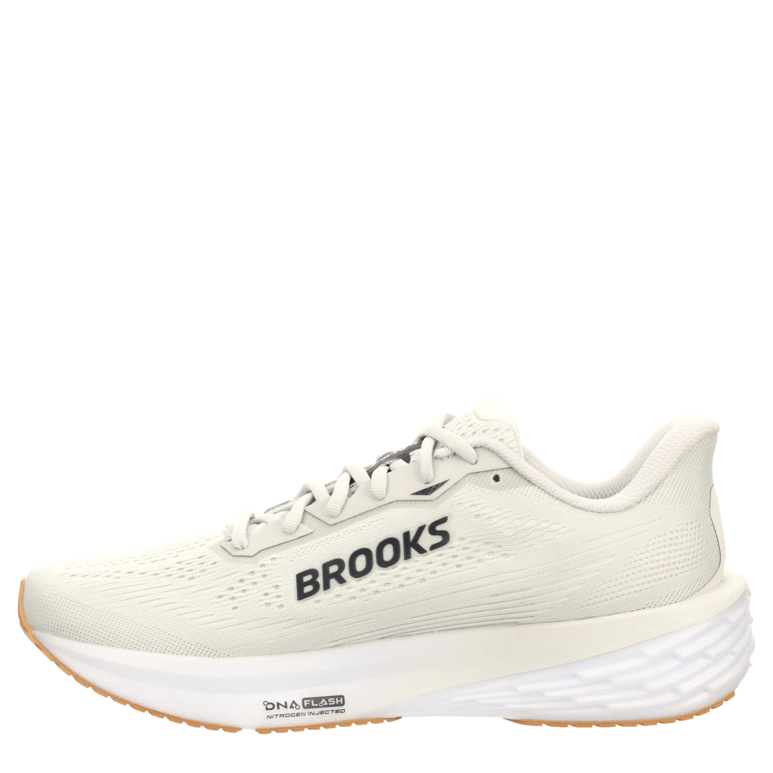 BROOKS-MENS LAUNCH 12 RUNNING SHOE-GREY & WHITE