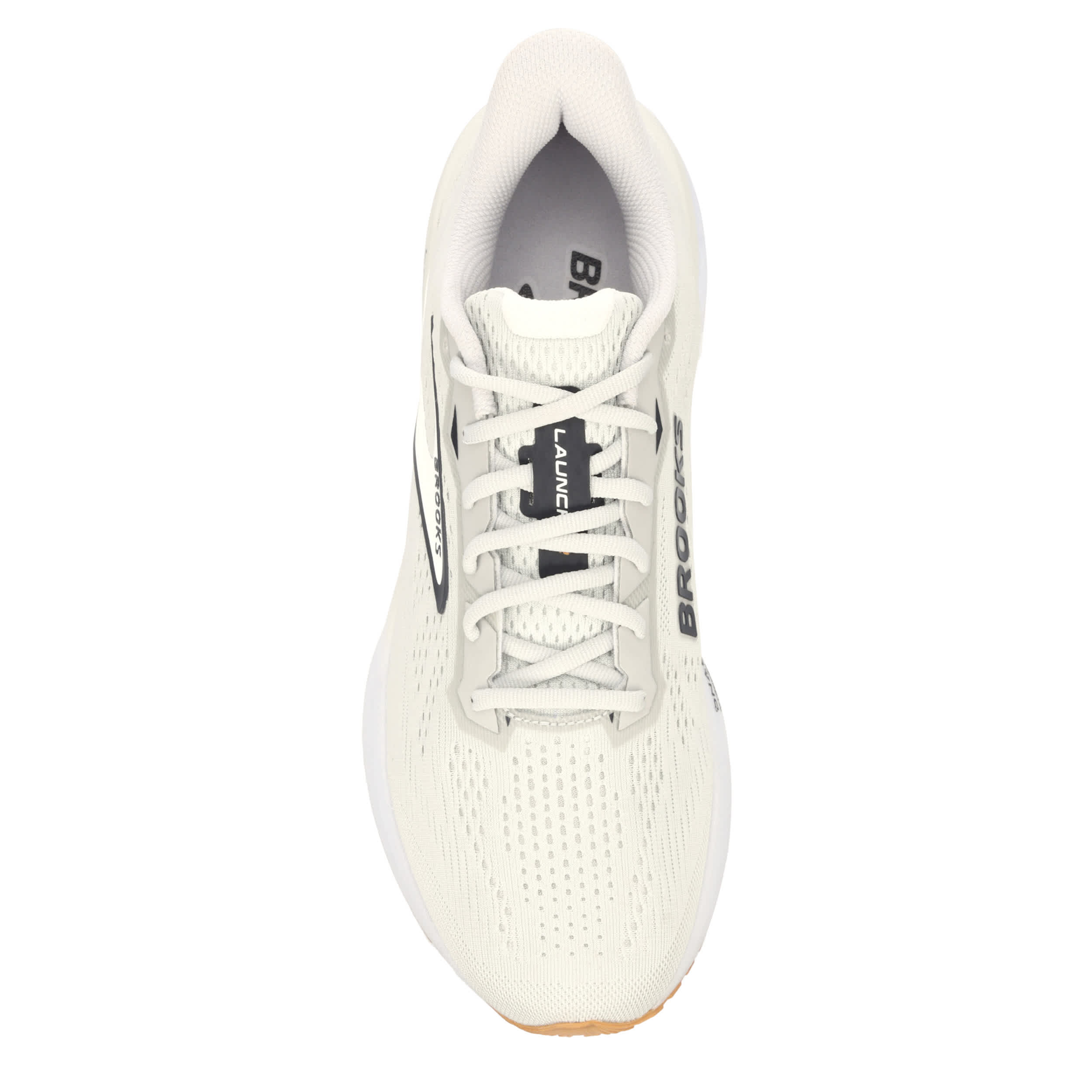 BROOKS-MENS LAUNCH 12 RUNNING SHOE-GREY & WHITE