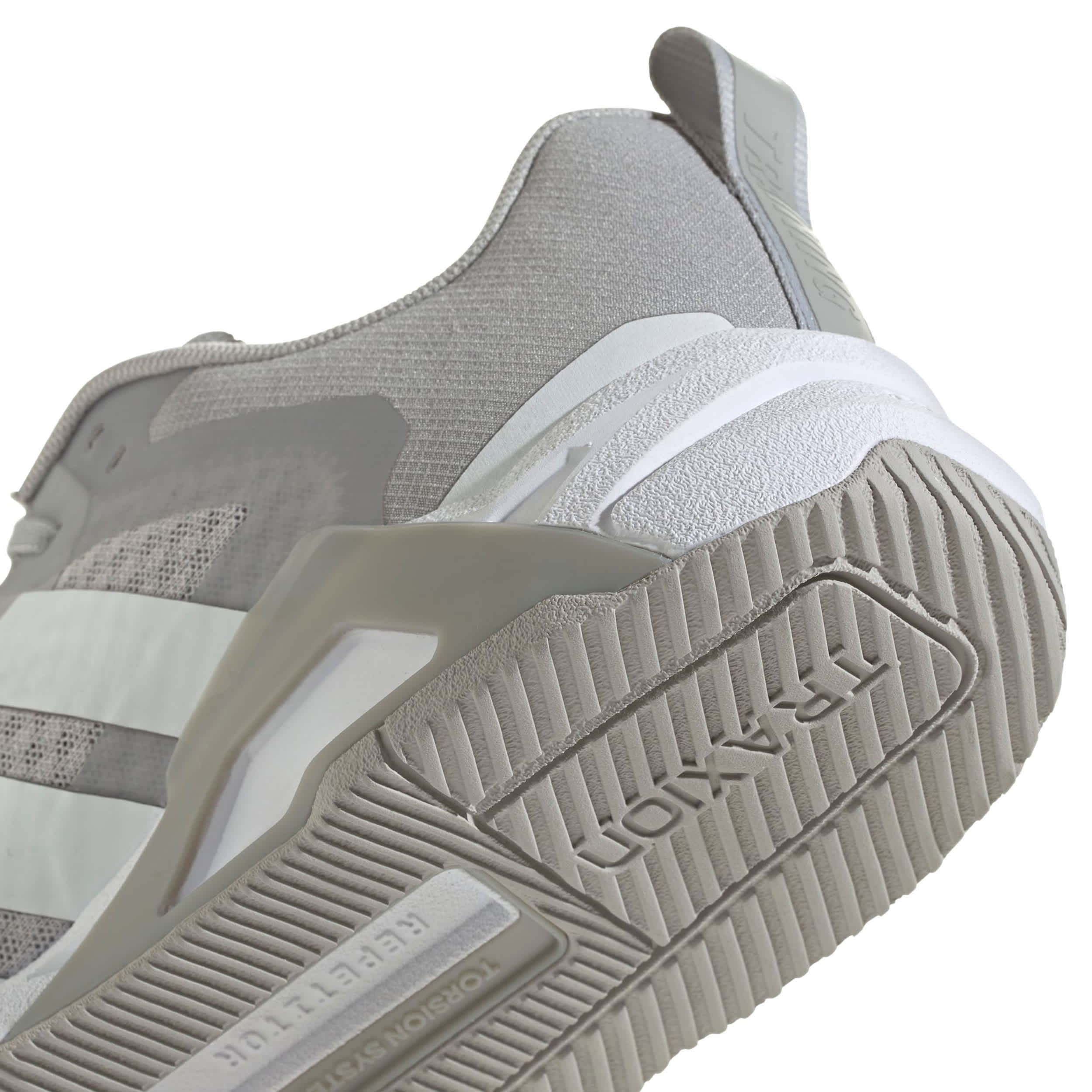 ADIDAS-MENS DROPSET CONTROL TRAINING SHOE-GREY & WHITE