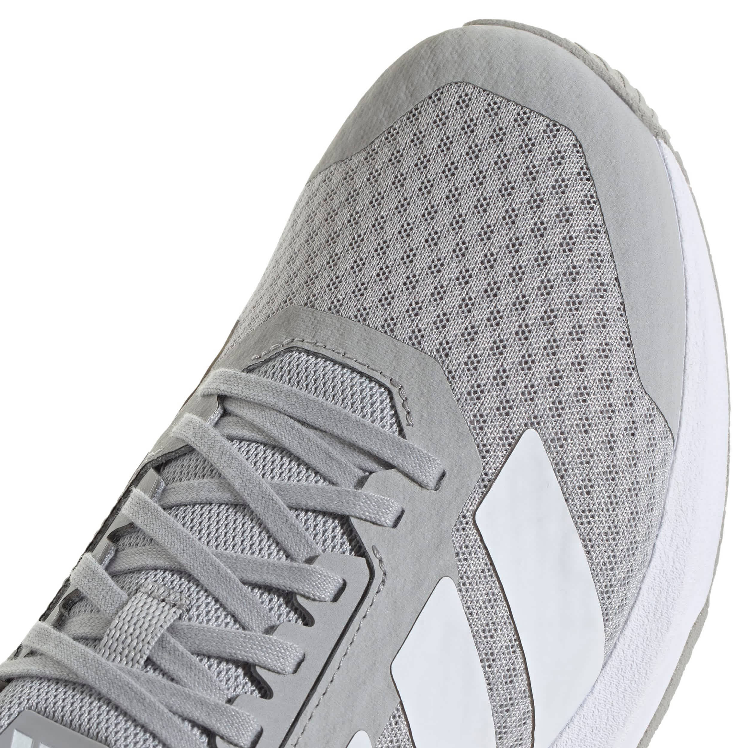 ADIDAS-MENS DROPSET CONTROL TRAINING SHOE-GREY & WHITE