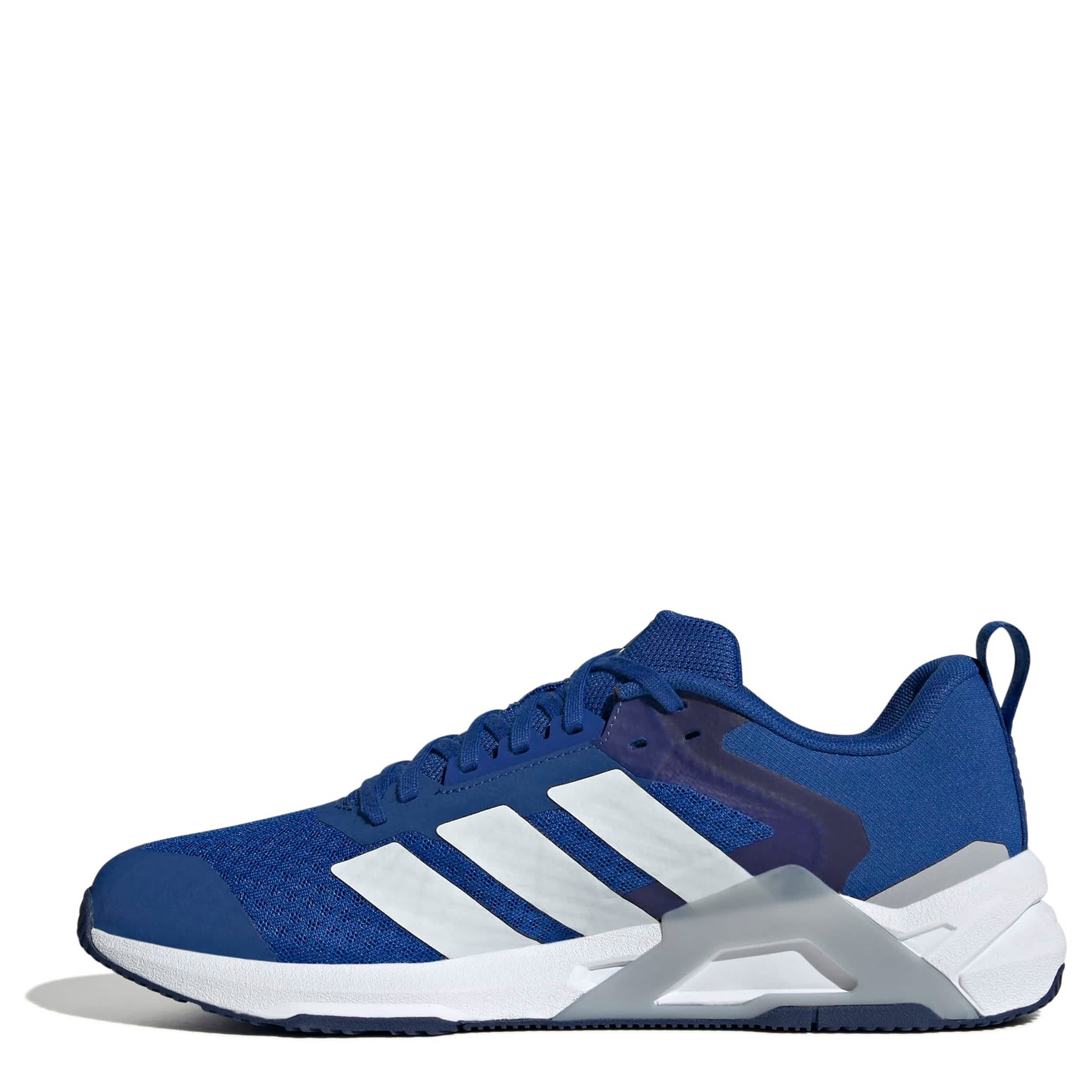 ADIDAS-MENS DROPSET CONTROL TRAINING SHOE-BLUE & WHITE