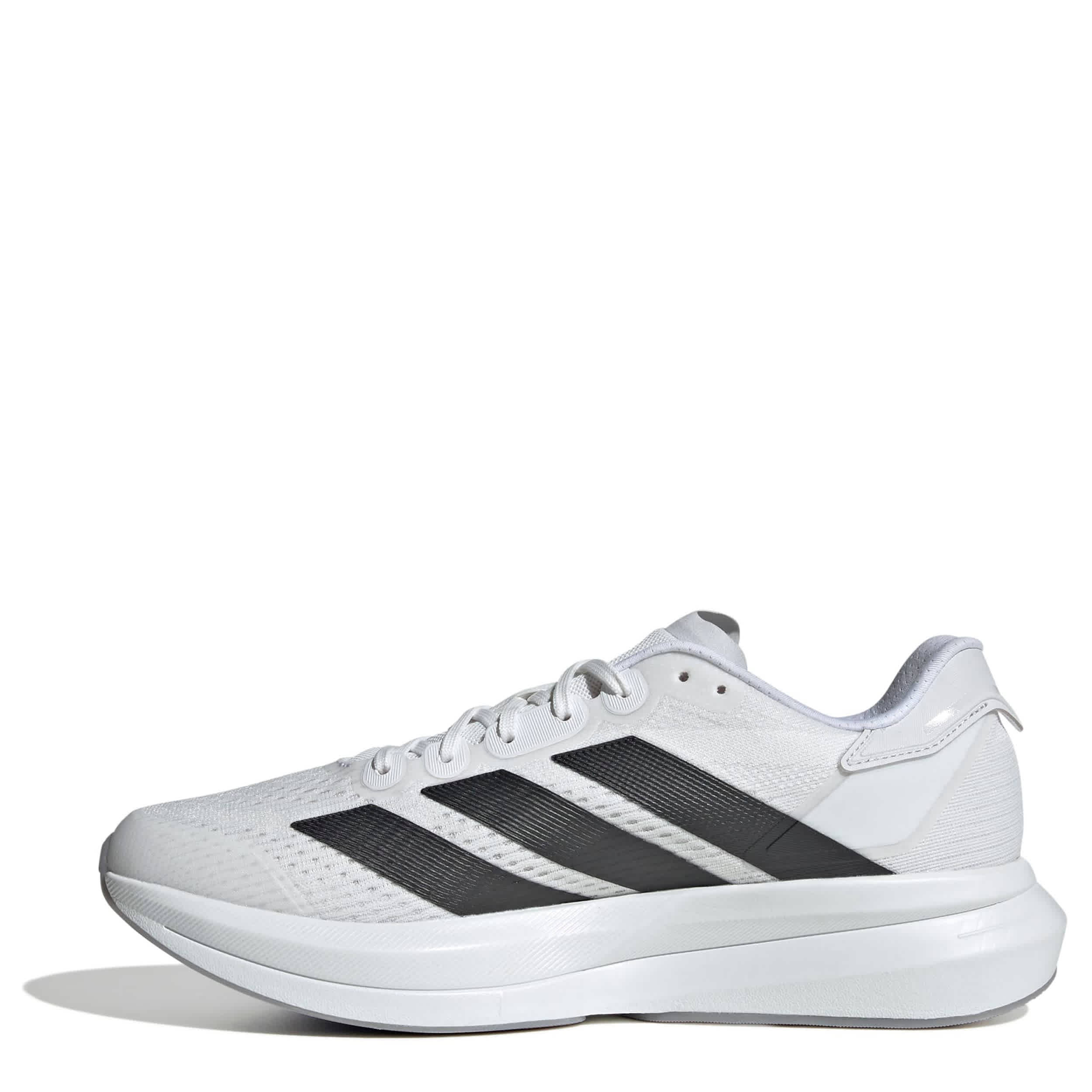 ADIDAS-MENS DURAMO SPEED 2 RUNNING SHOE-WHITE & SILVER