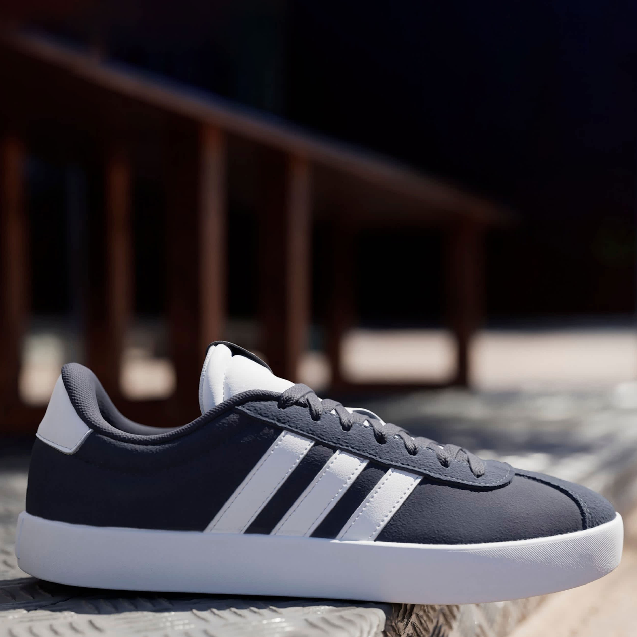 ADIDAS-MENS VL COURT 3.0 SNEAKER-BLUE & WHITE