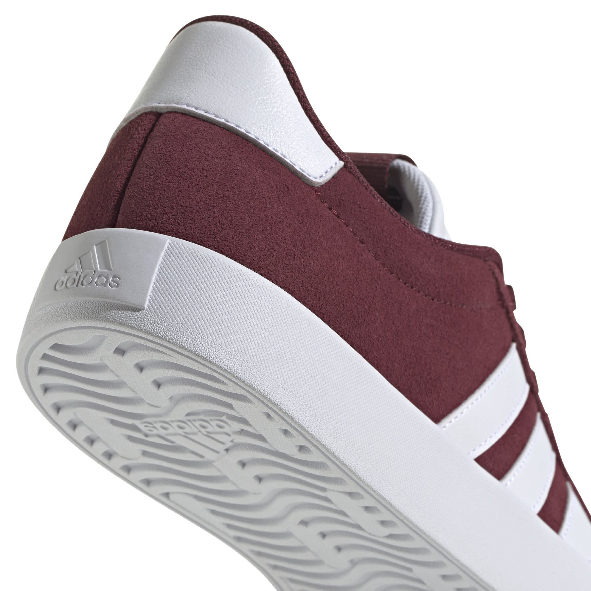 ADIDAS-MENS VL COURT 3.0 SNEAKER-RED & WHITE