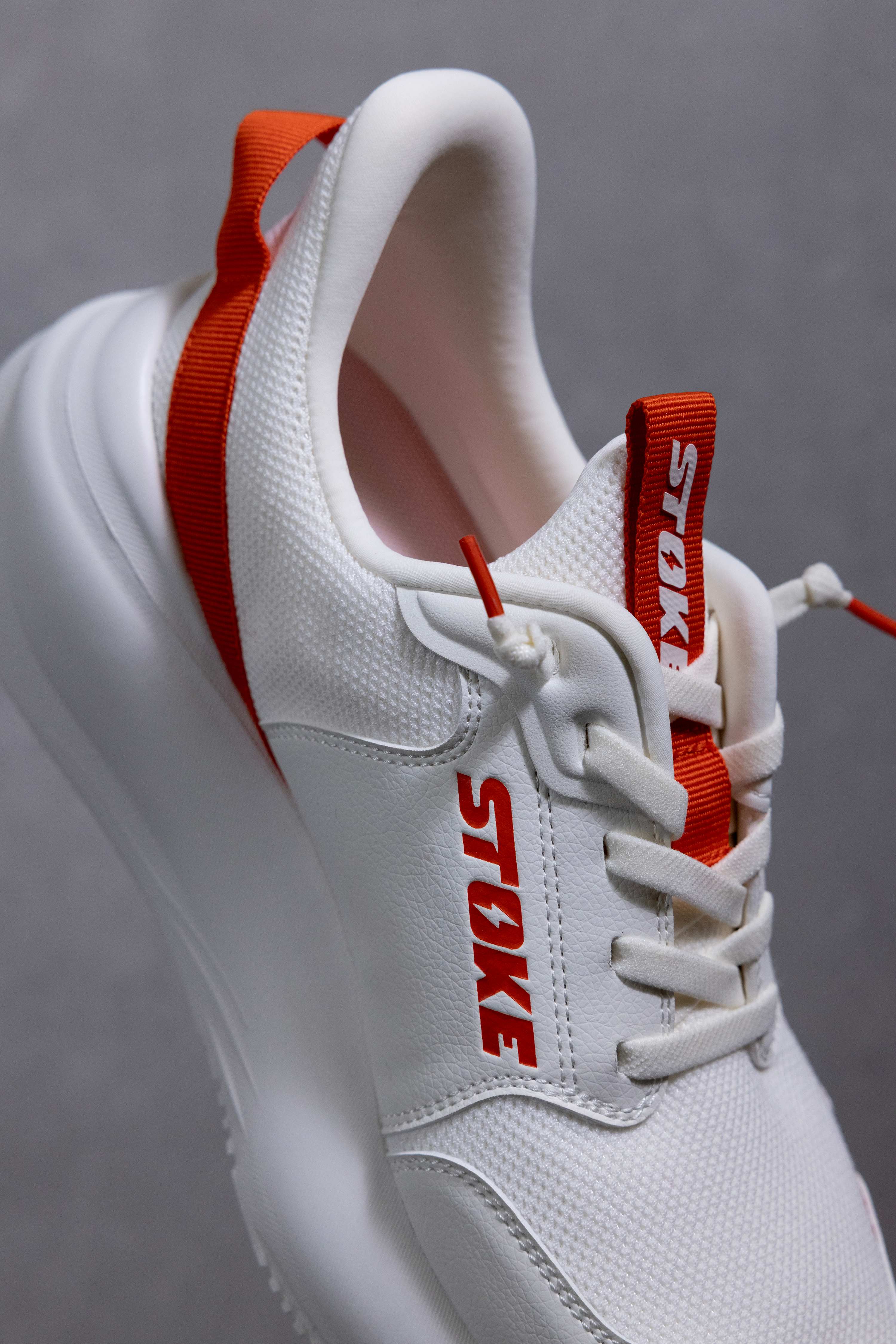 STOKE-MENS FO-MO SNEAKER-WHITE & ORANGE