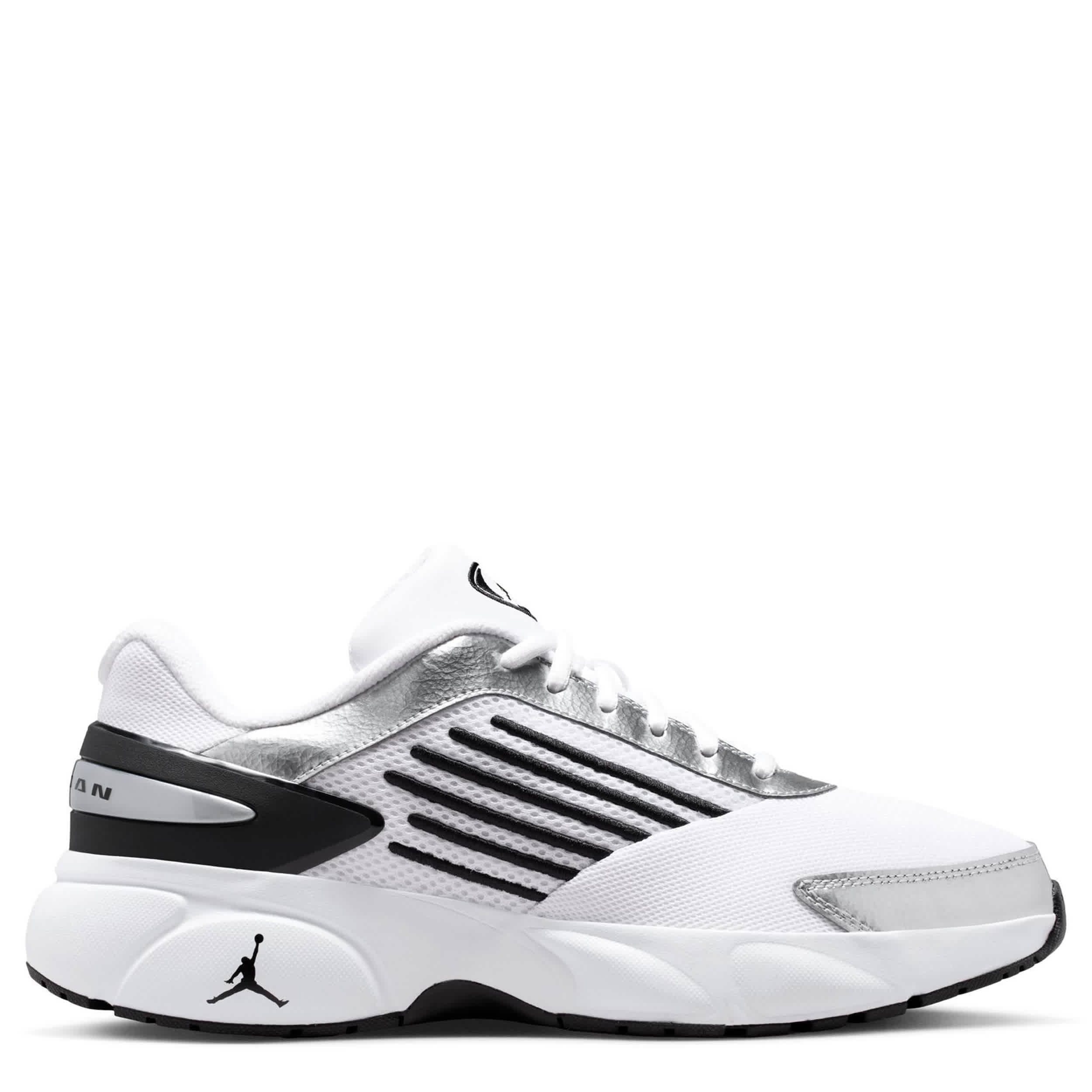 JORDAN-MENS TRUNNER FLOW SNEAKER-WHITE & SILVER