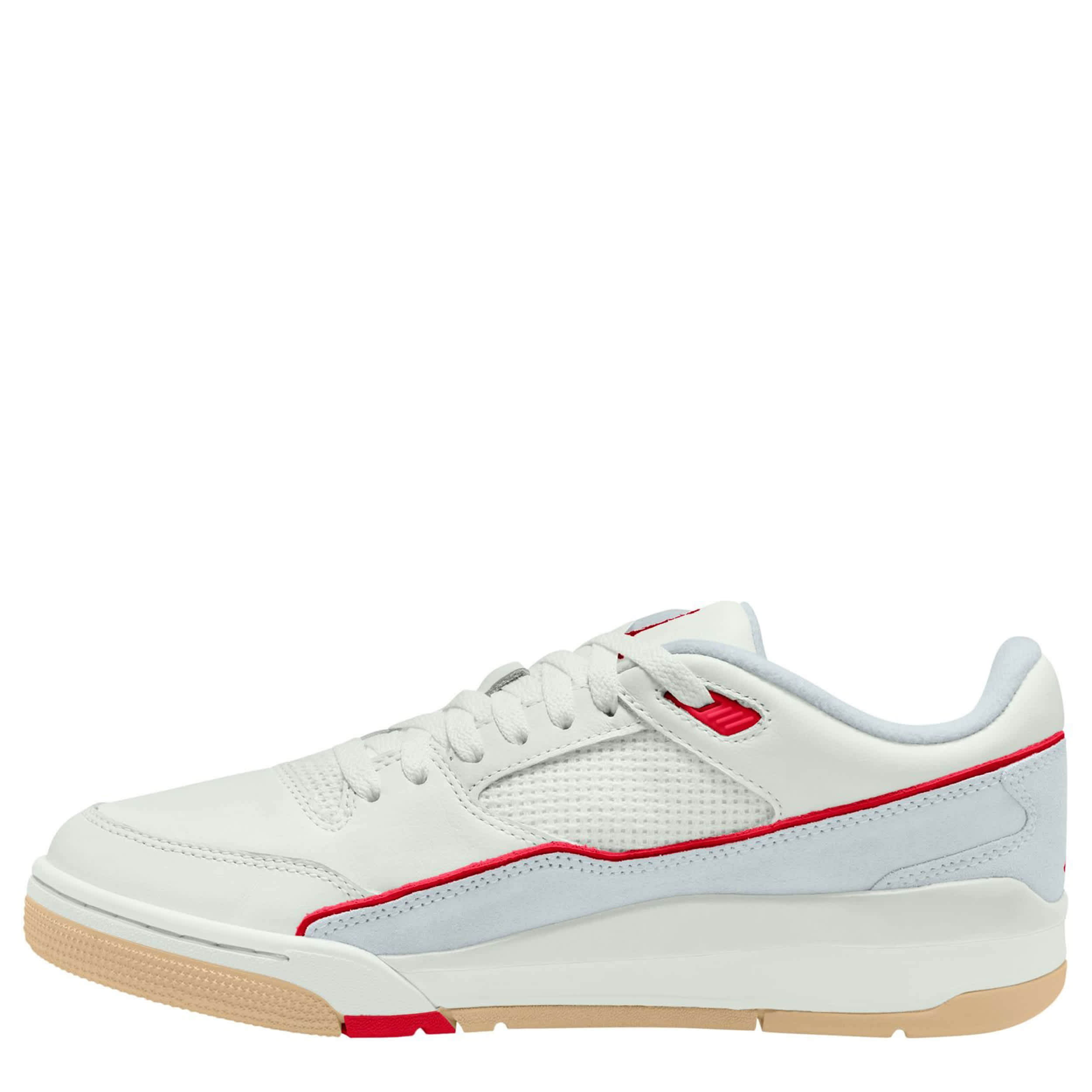 JORDAN-MENS FLIGHT COURT SNEAKER-OFF WHITE & RED