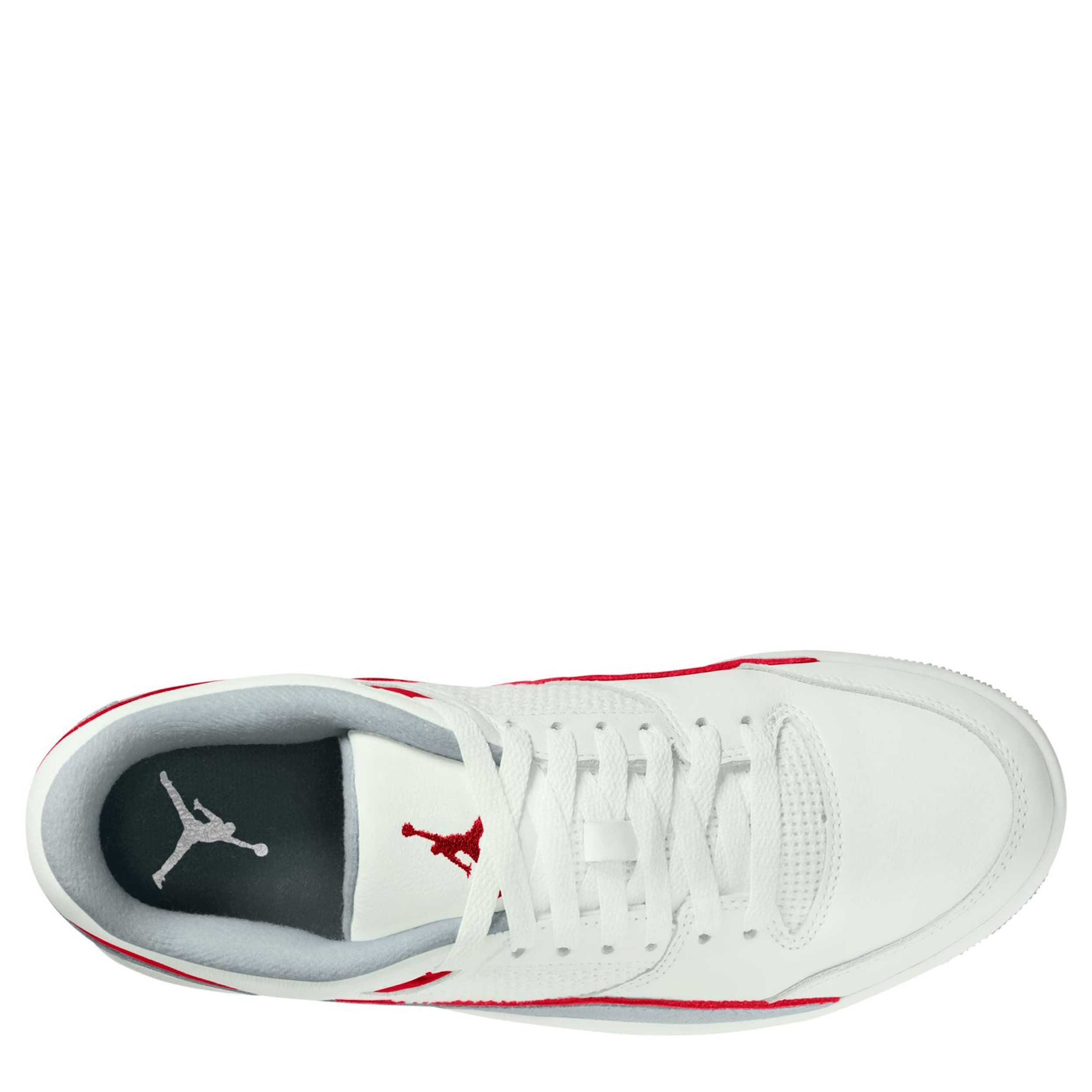 JORDAN-MENS FLIGHT COURT SNEAKER-OFF WHITE & RED