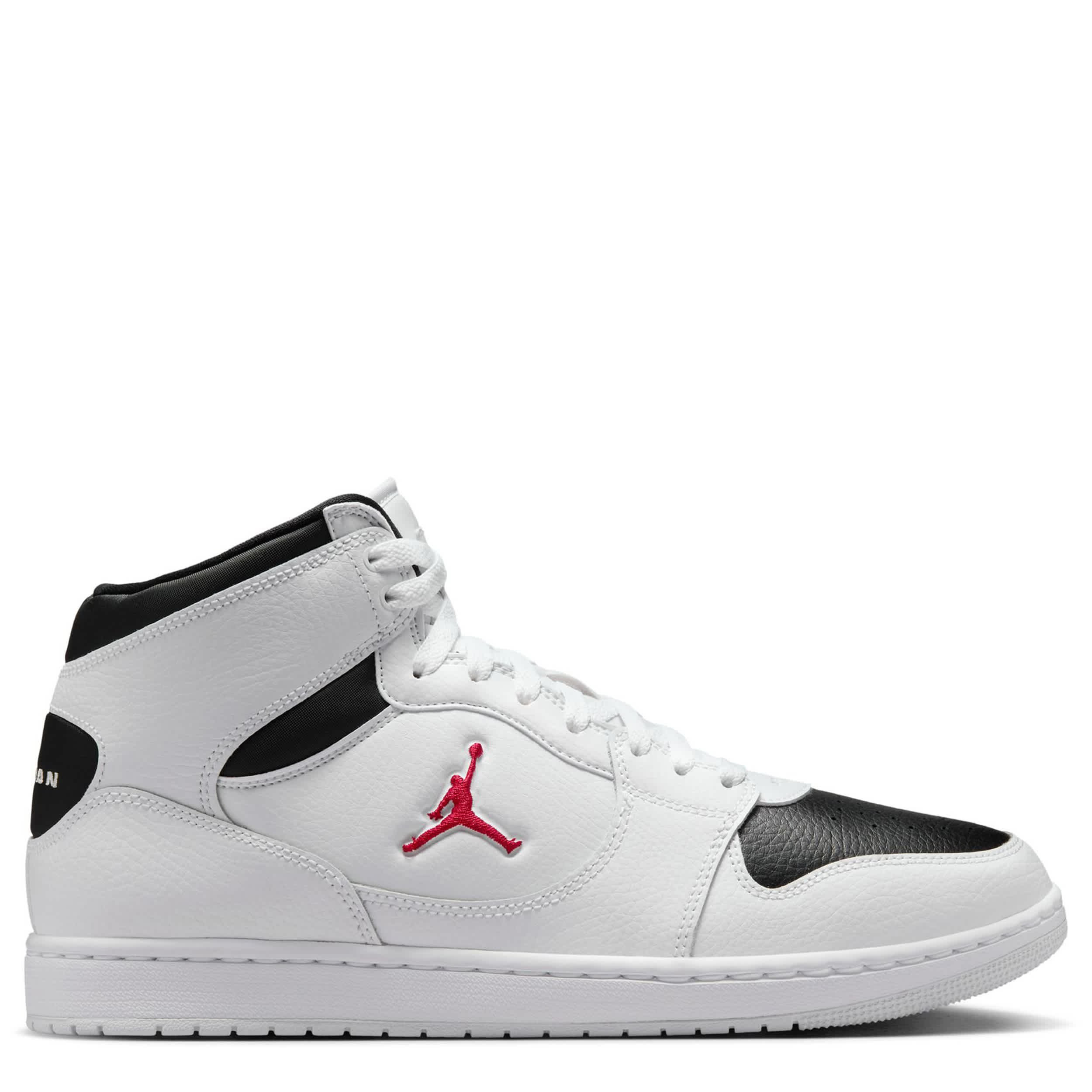 JORDAN-MENS COURT CONNECT MID SNEAKER-WHITE & RED