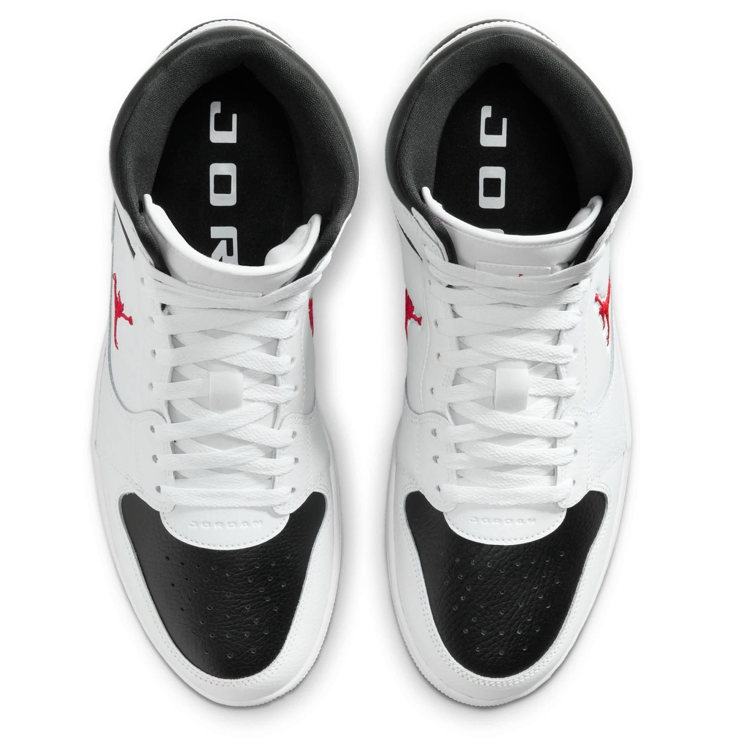 JORDAN-MENS COURT CONNECT MID SNEAKER-WHITE & RED