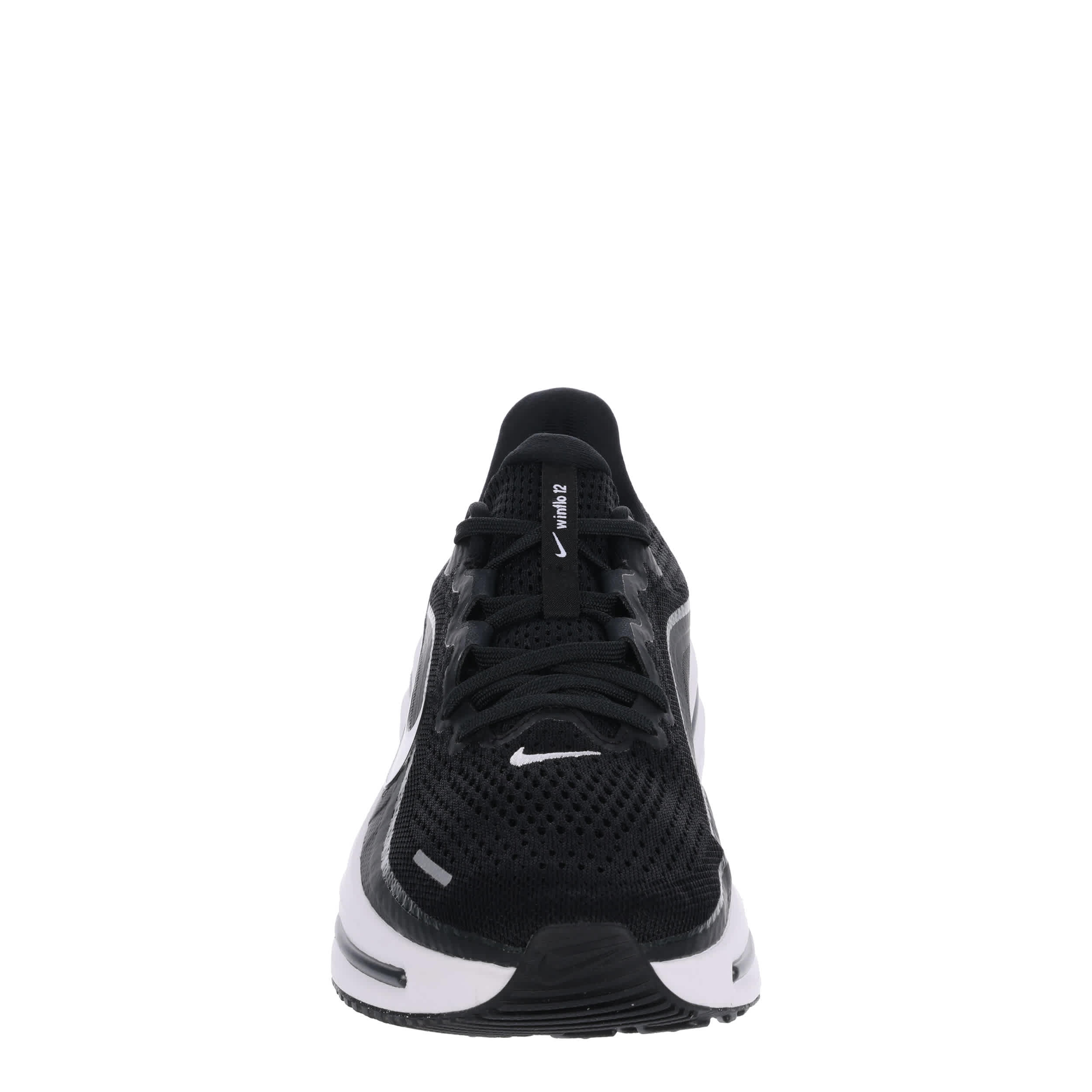 NIKE-MENS WINFLO 12 RUNNING SHOE-BLACK & WHITE