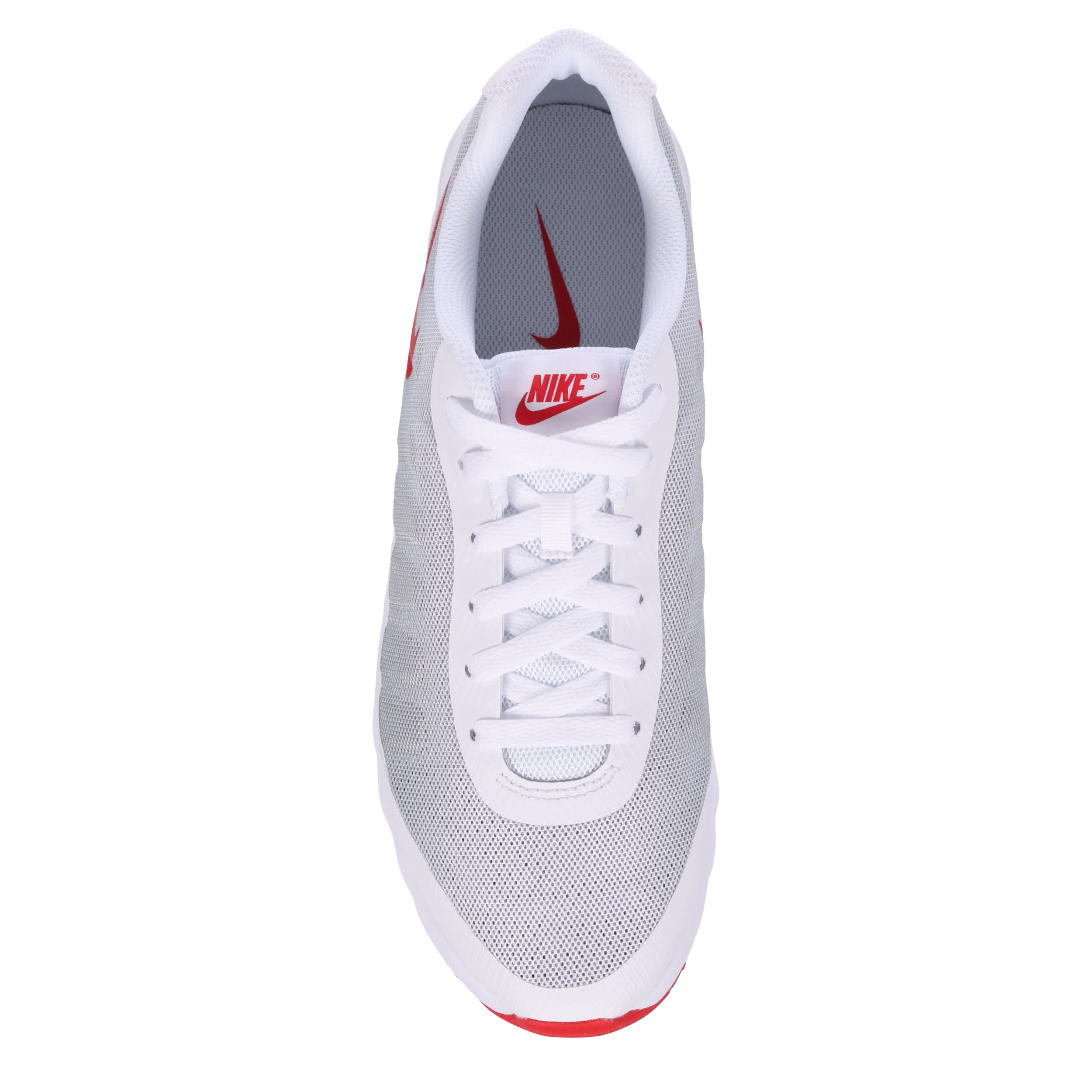 NIKE-MENS AIR MAX INVIGOR SNEAKER-WHITE & RED