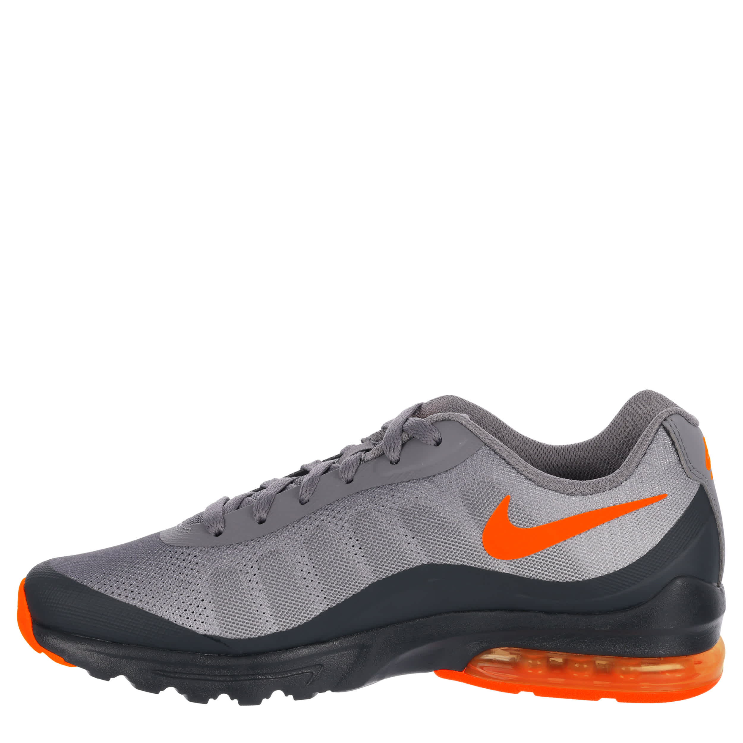 NIKE-MENS AIR MAX INVIGOR SNEAKER-GREY & ORANGE