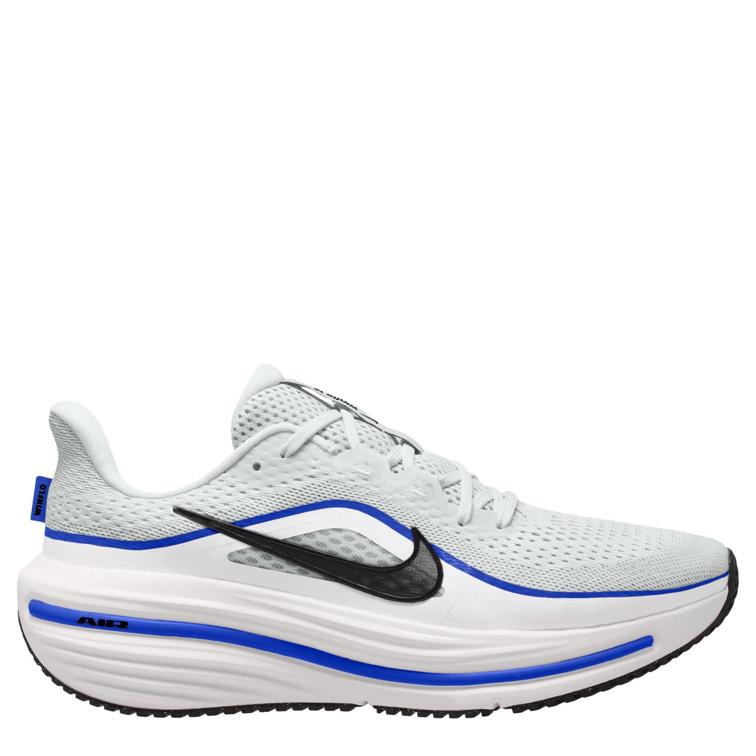 NIKE-MENS WINFLO 12 RUNNING SHOE-GREY & BLUE