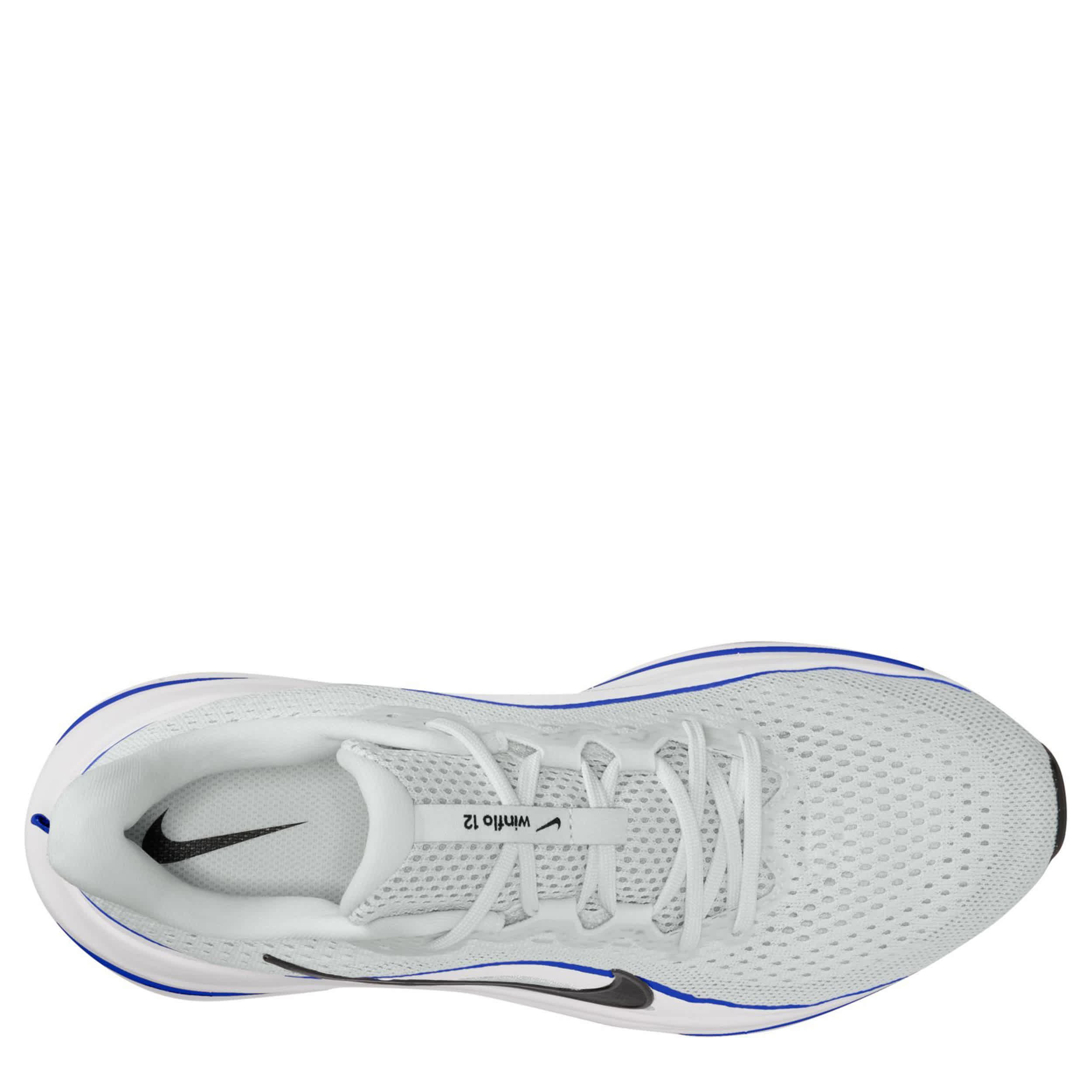 NIKE-MENS WINFLO 12 RUNNING SHOE-GREY & BLUE
