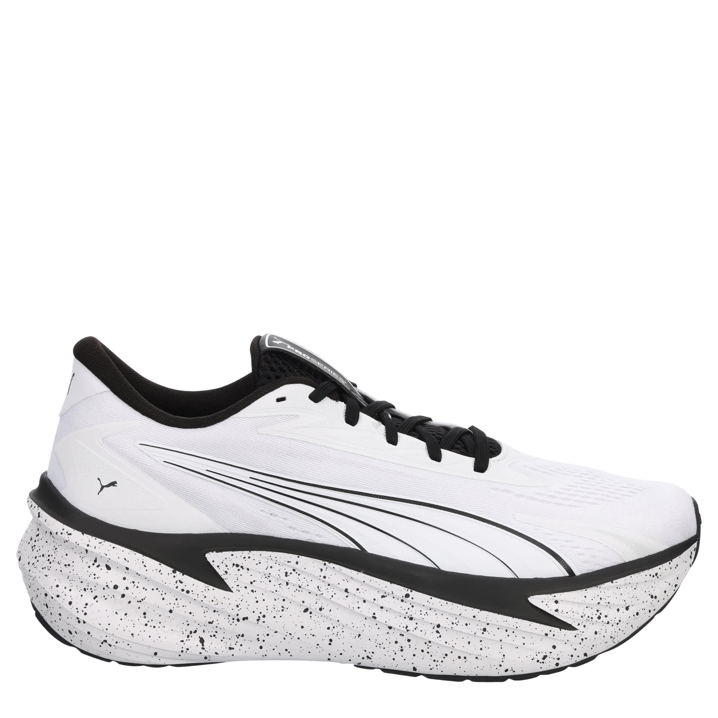 PUMA-MENS MAXIMA PRO RUNNING SHOE-WHITE & BLACK