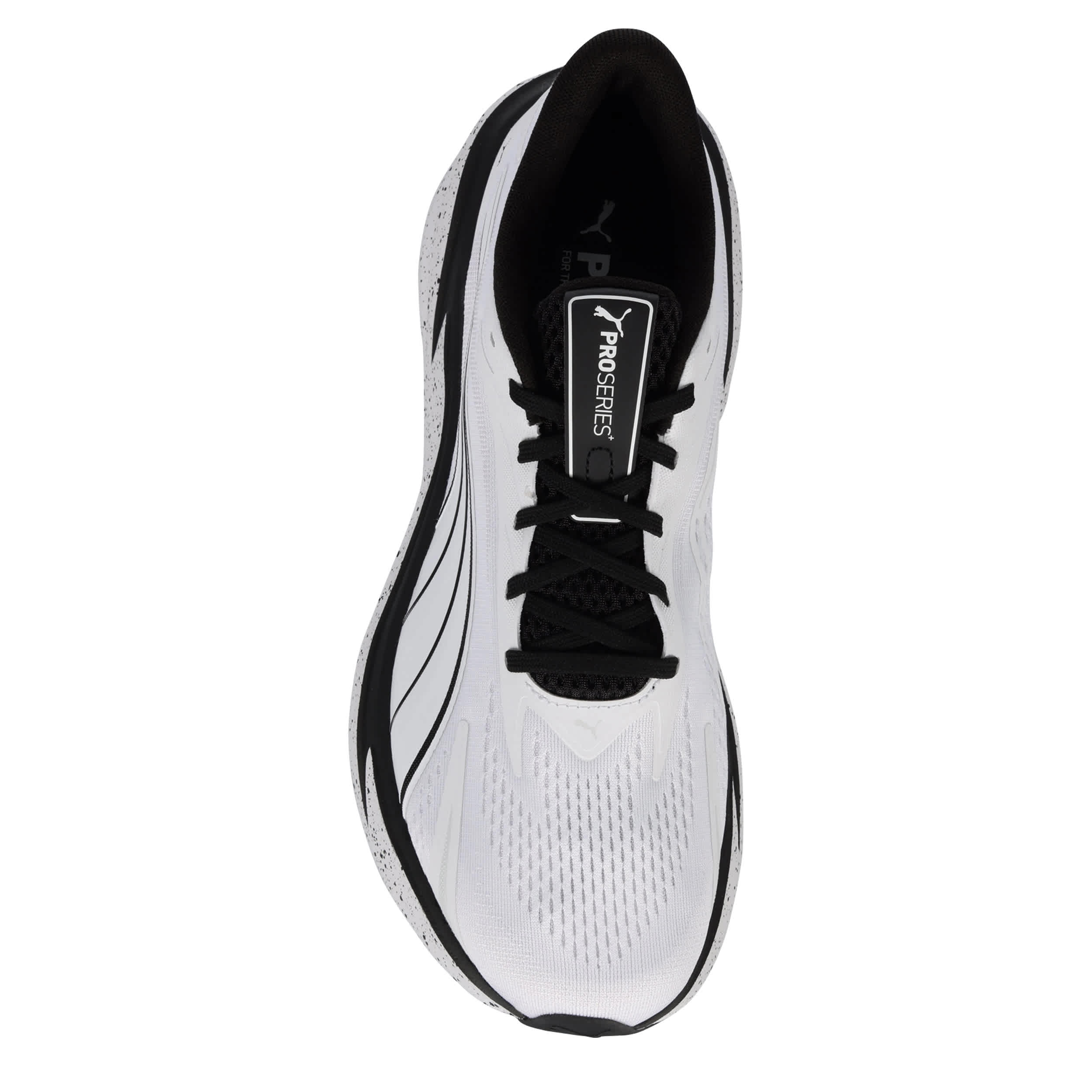 PUMA-MENS MAXIMA PRO RUNNING SHOE-WHITE & BLACK