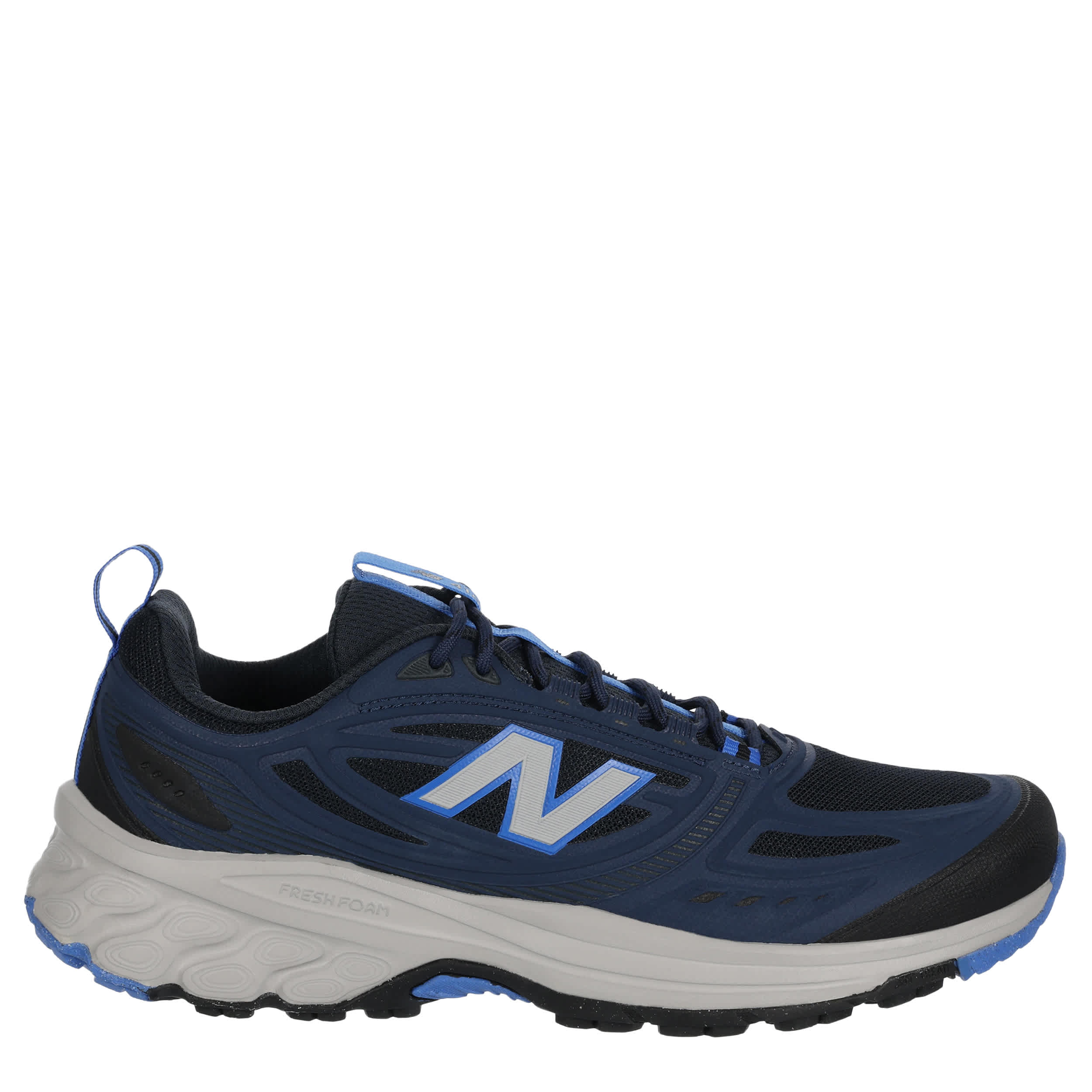 NEW BALANCE-MENS 410 V9 TRAIL SHOE-NAVY & WHITE