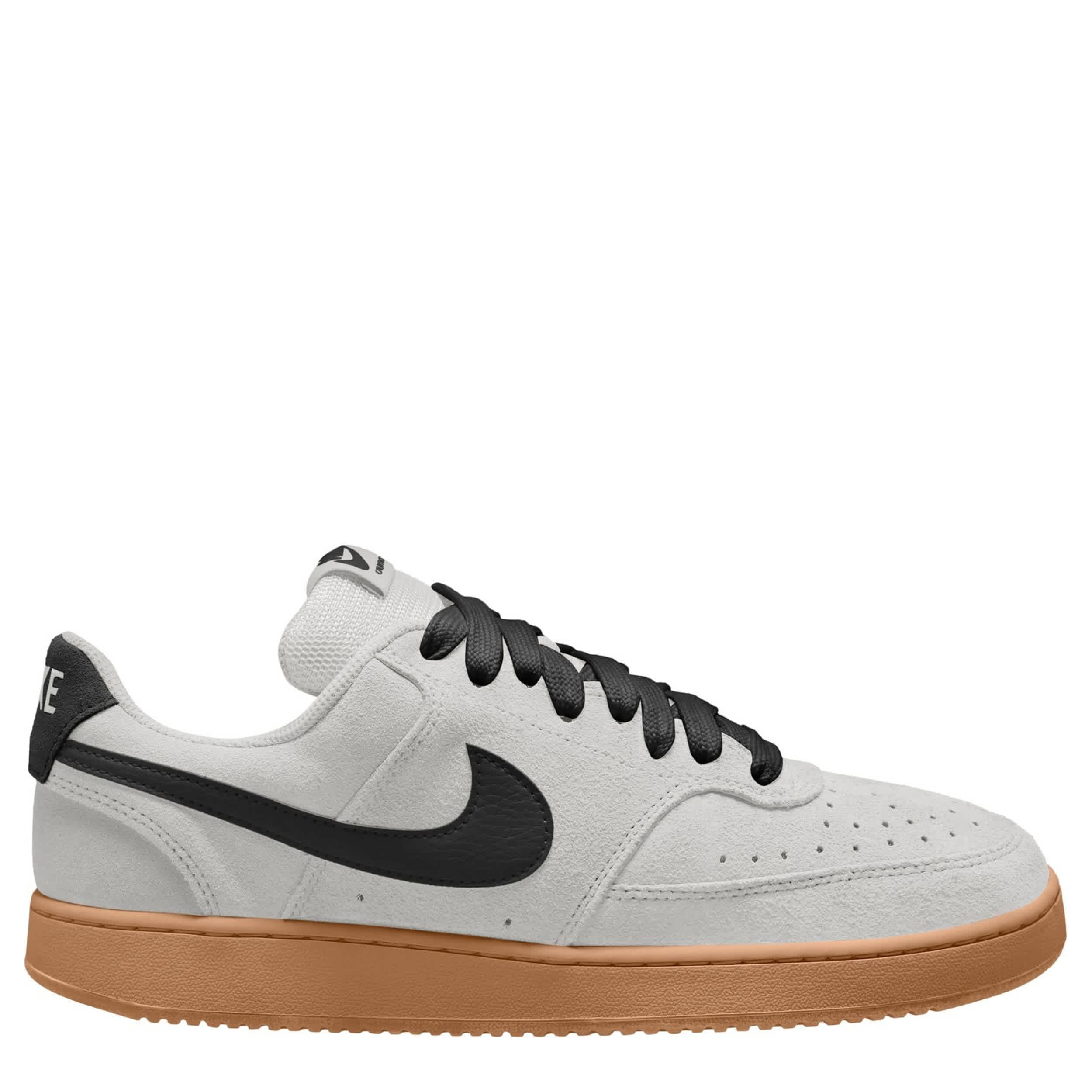 NIKE-MENS COURT VISION FL SNEAKER-GREY & BLACK