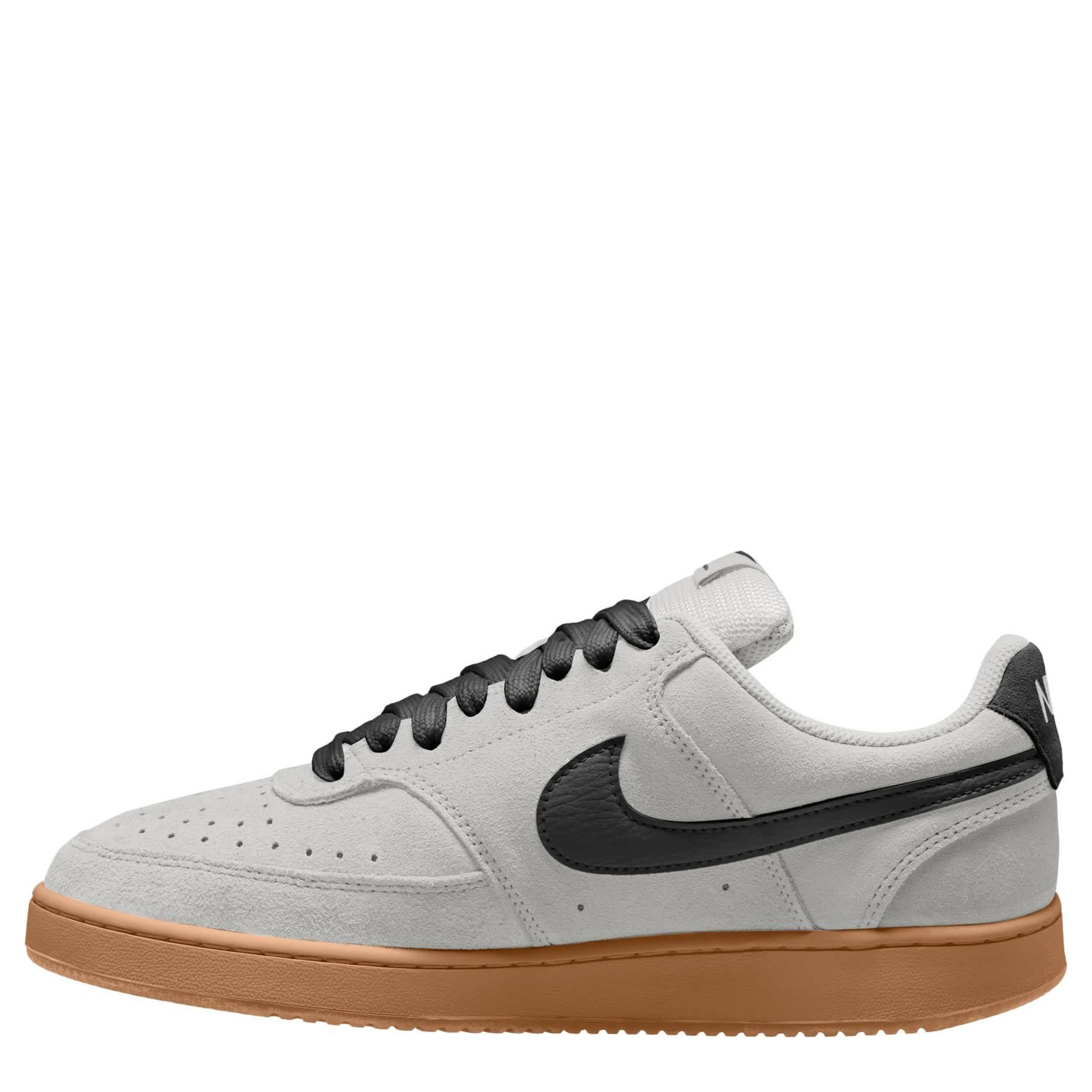 NIKE-MENS COURT VISION FL SNEAKER-GREY & BLACK
