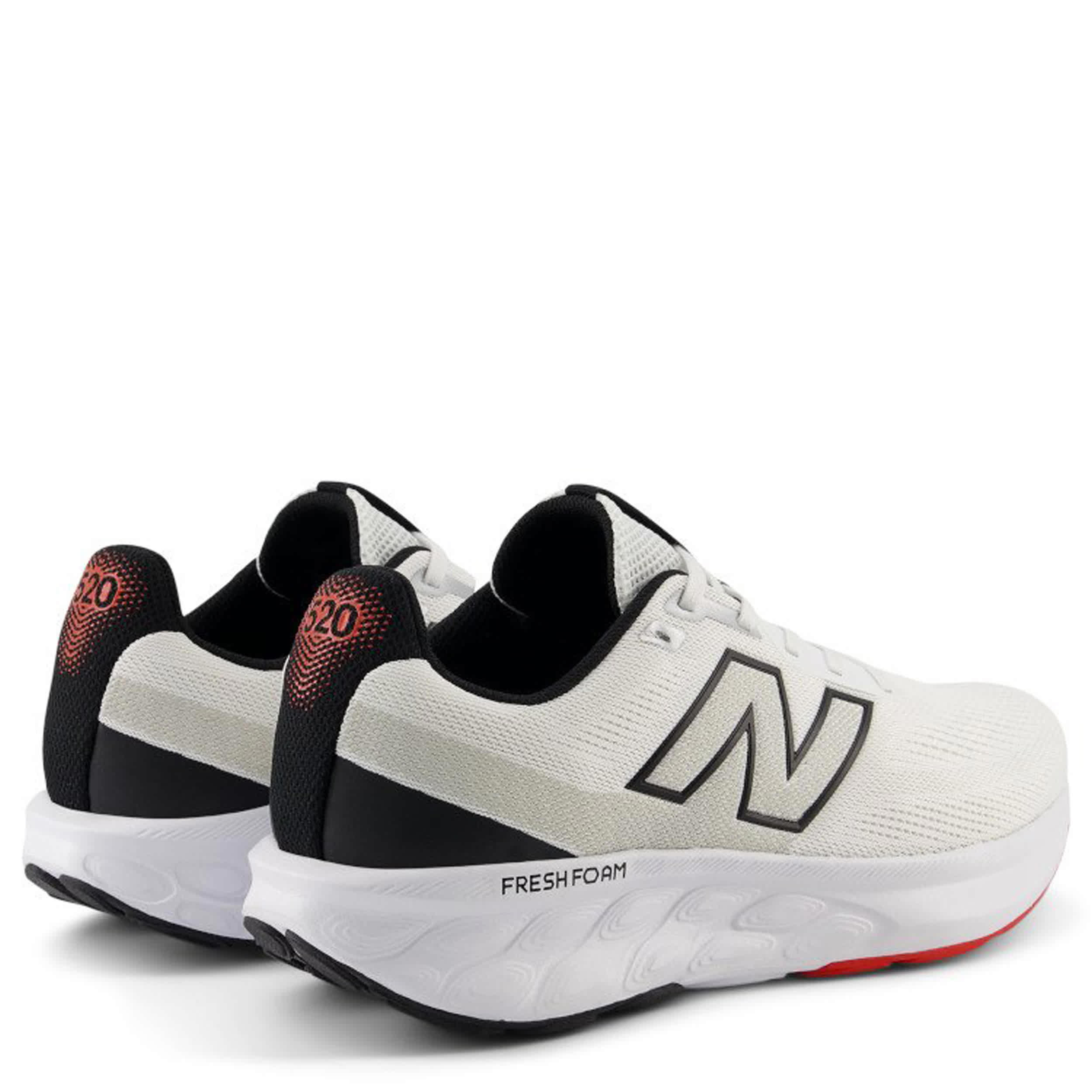 NEW BALANCE-MENS 520 V9 RUNNING SHOE-WHITE & BLACK