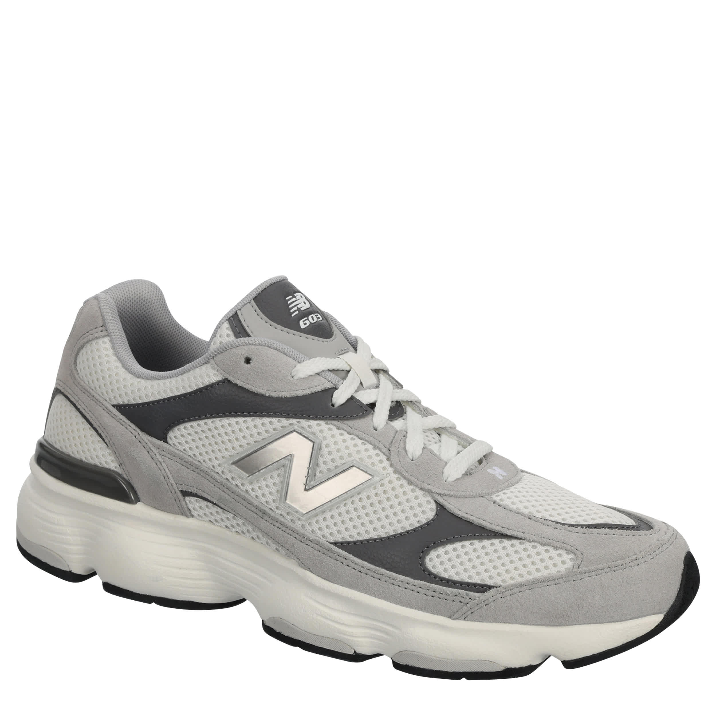 NEW BALANCE-MENS 603 SNEAKER-GREY & WHITE
