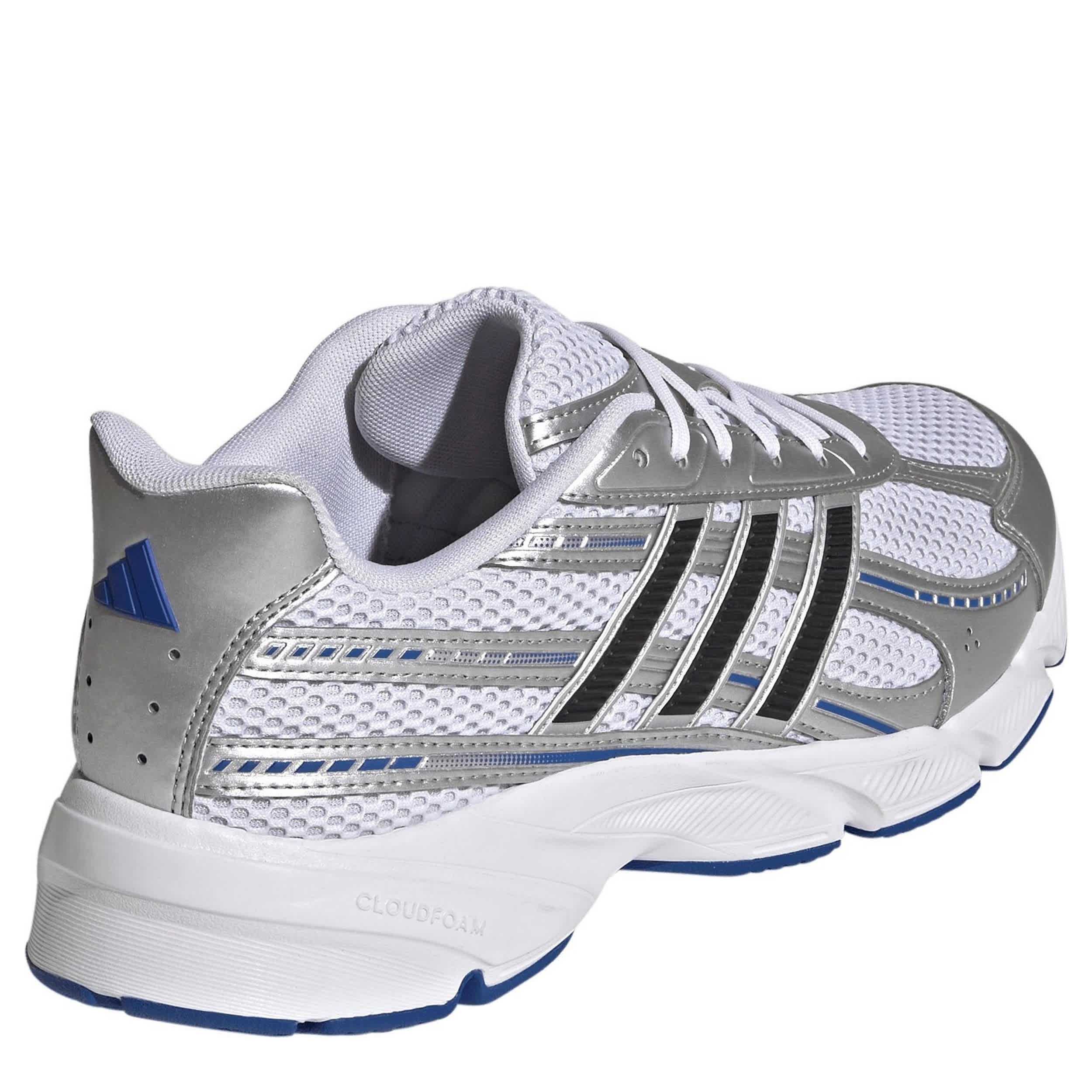 ADIDAS-MENS TECHNOCHAOS 2000 SNEAKER-WHITE & BLUE