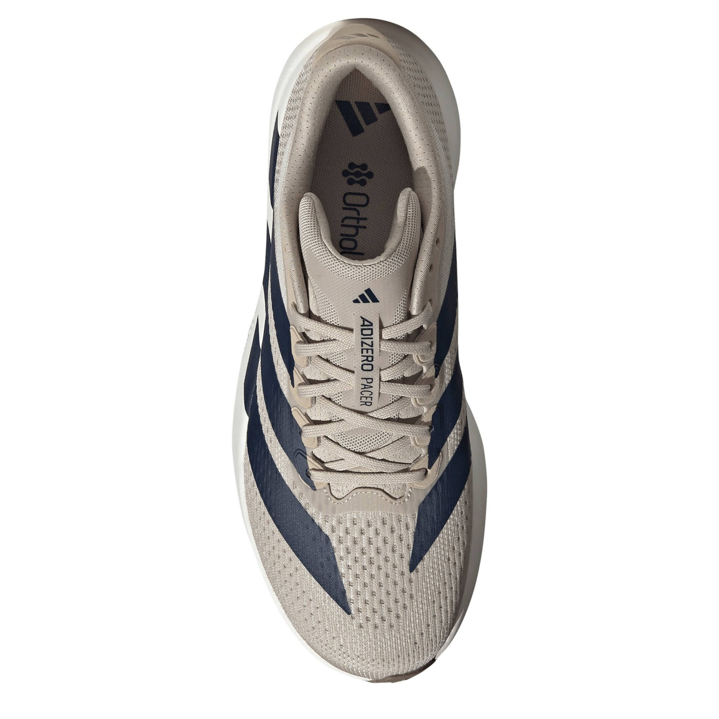 ADIDAS-MENS ADIZERO PACER SNEAKER-TAN & BLACK
