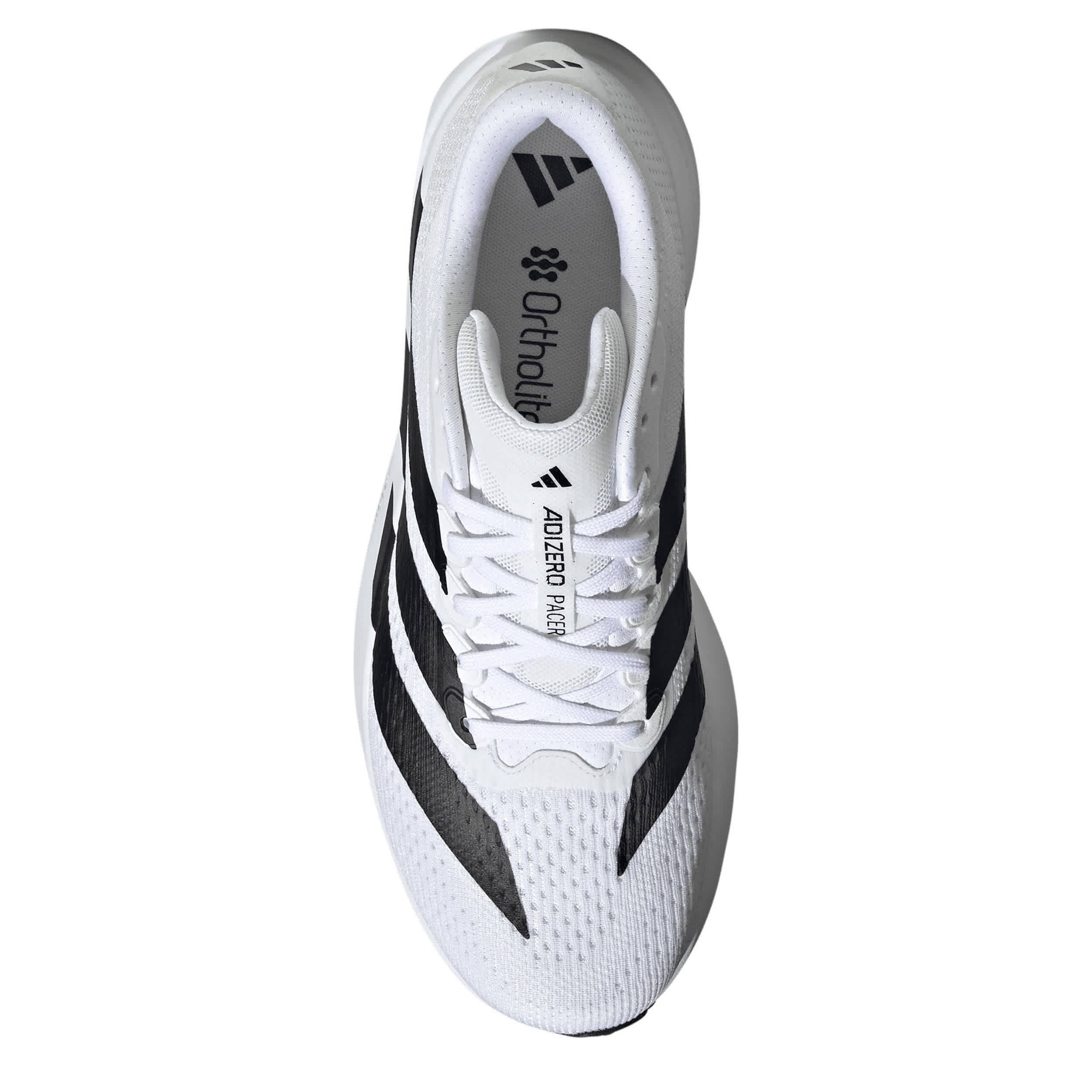 ADIDAS-MENS ADIZERO PACER SNEAKER-WHITE & BLACK
