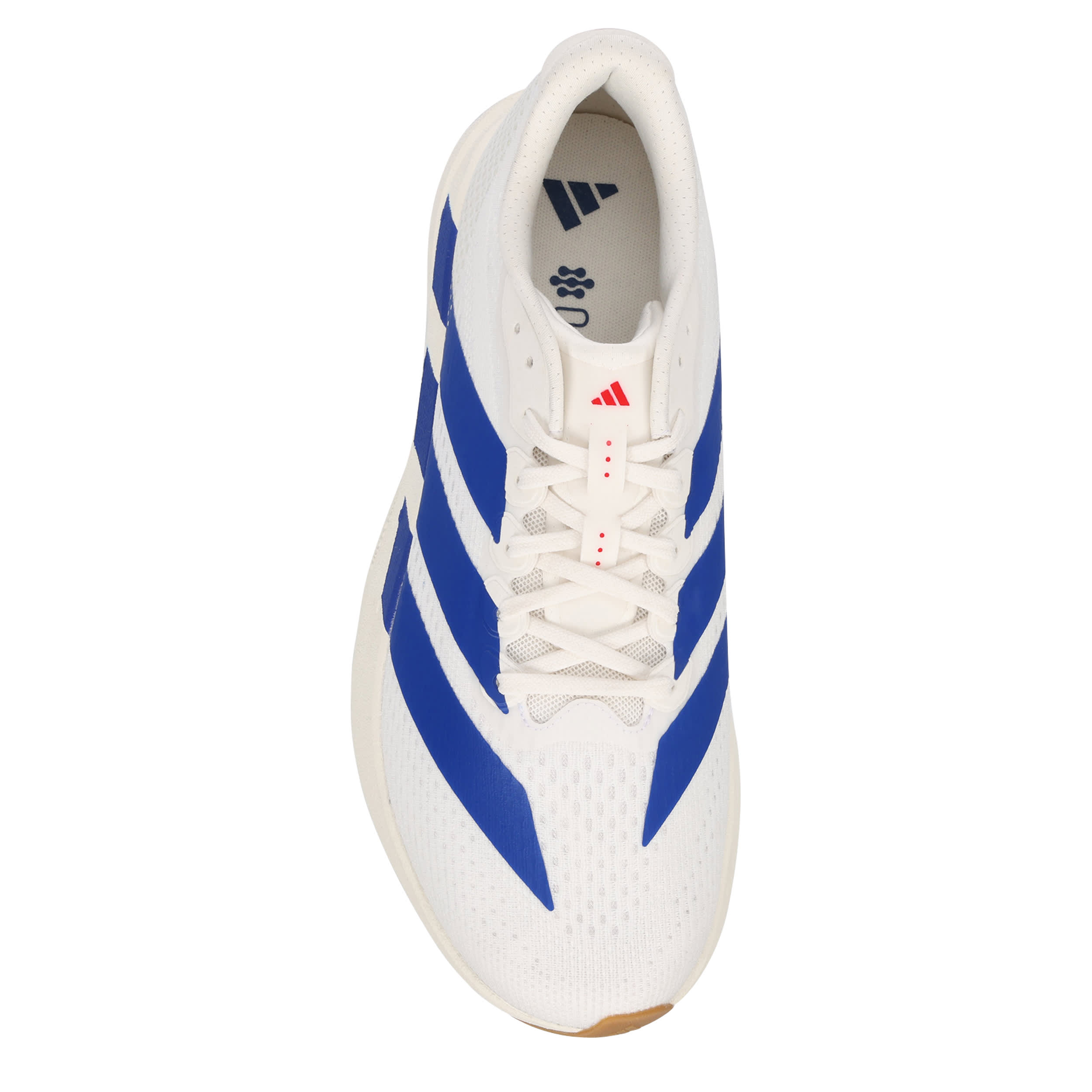ADIDAS-MENS ADIZERO PACER SNEAKER-OFF WHITE & BLUE