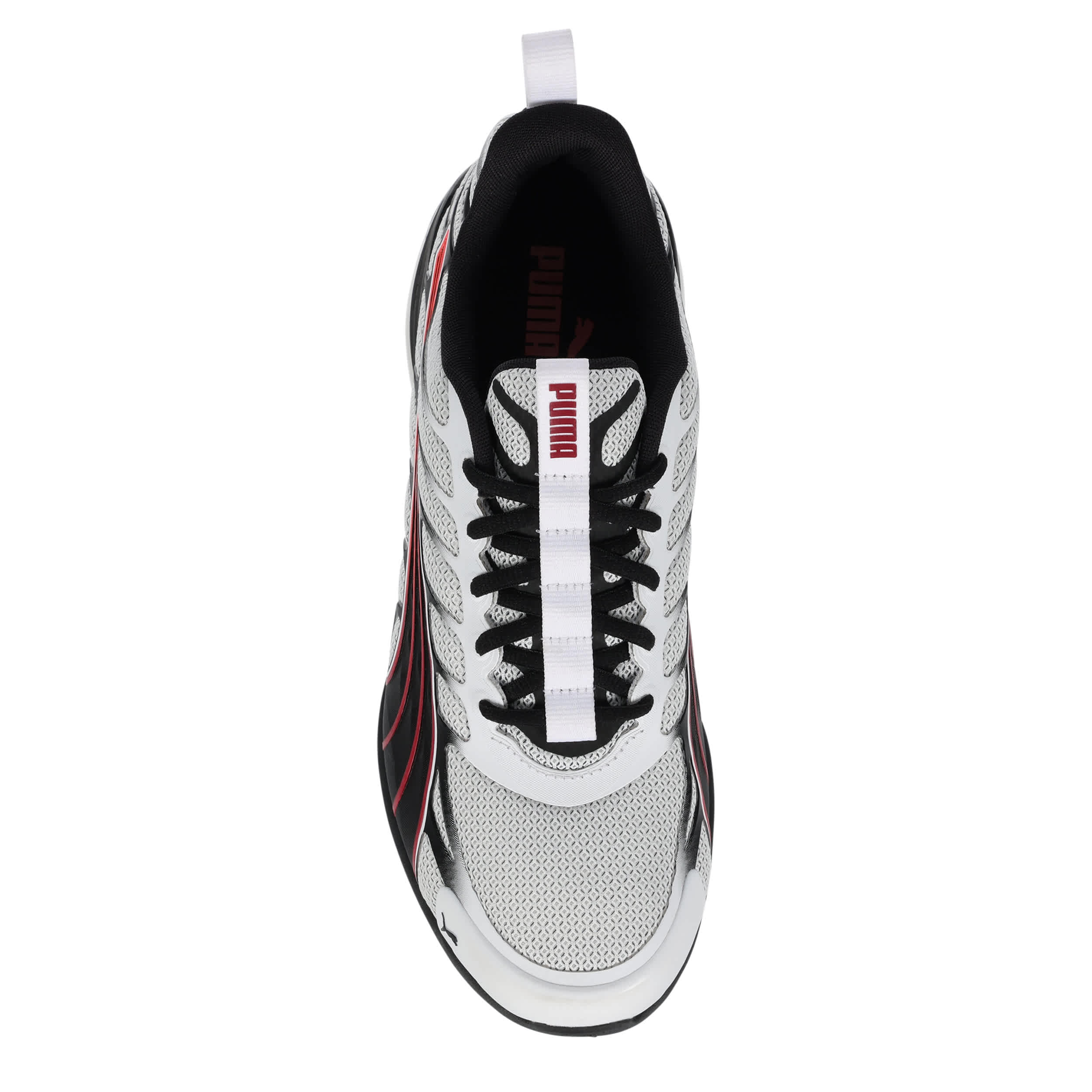 PUMA-MENS VOLTRA SNEAKER-WHITE & RED
