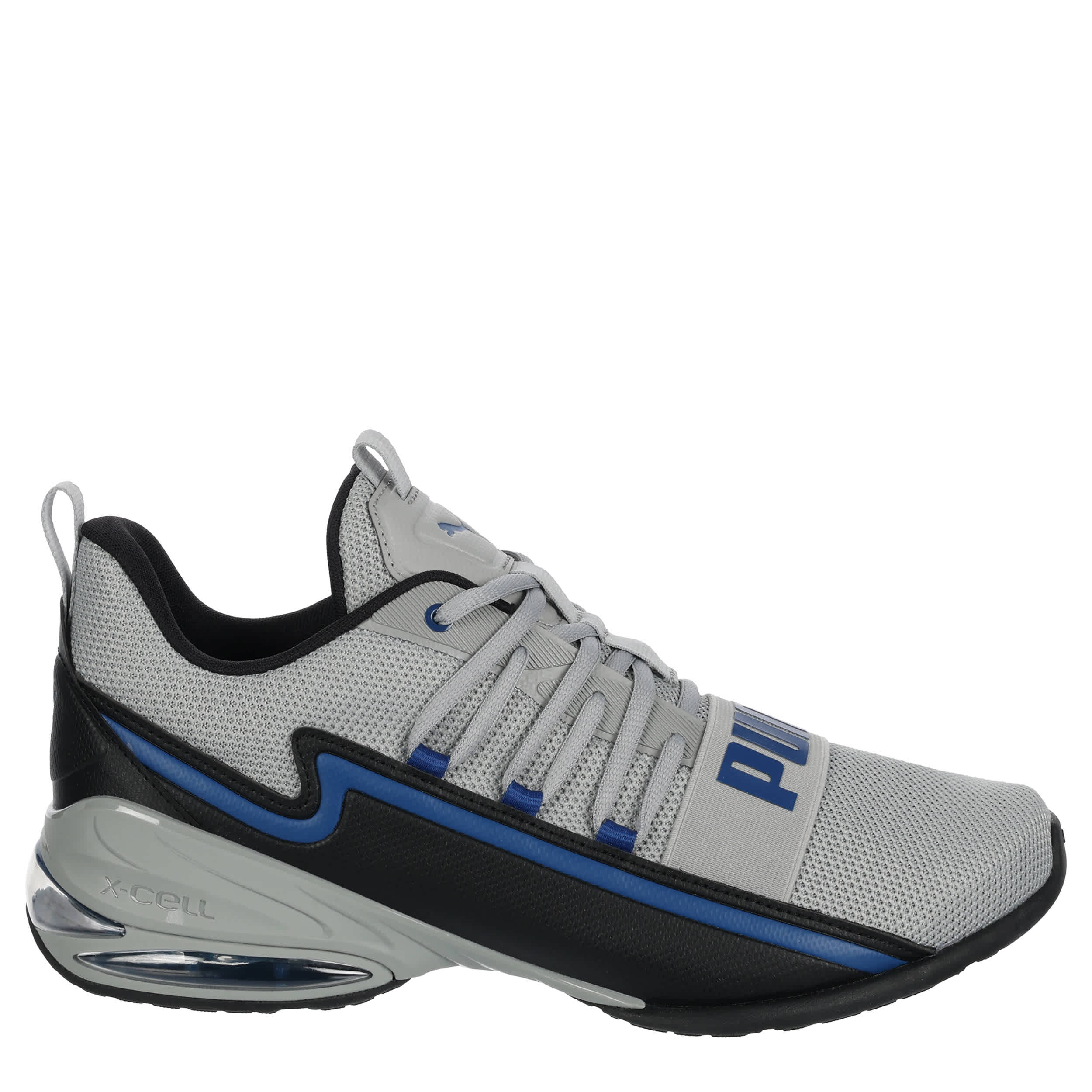 PUMA-MENS VOLTRA STREET SNEAKER-GREY & BLUE