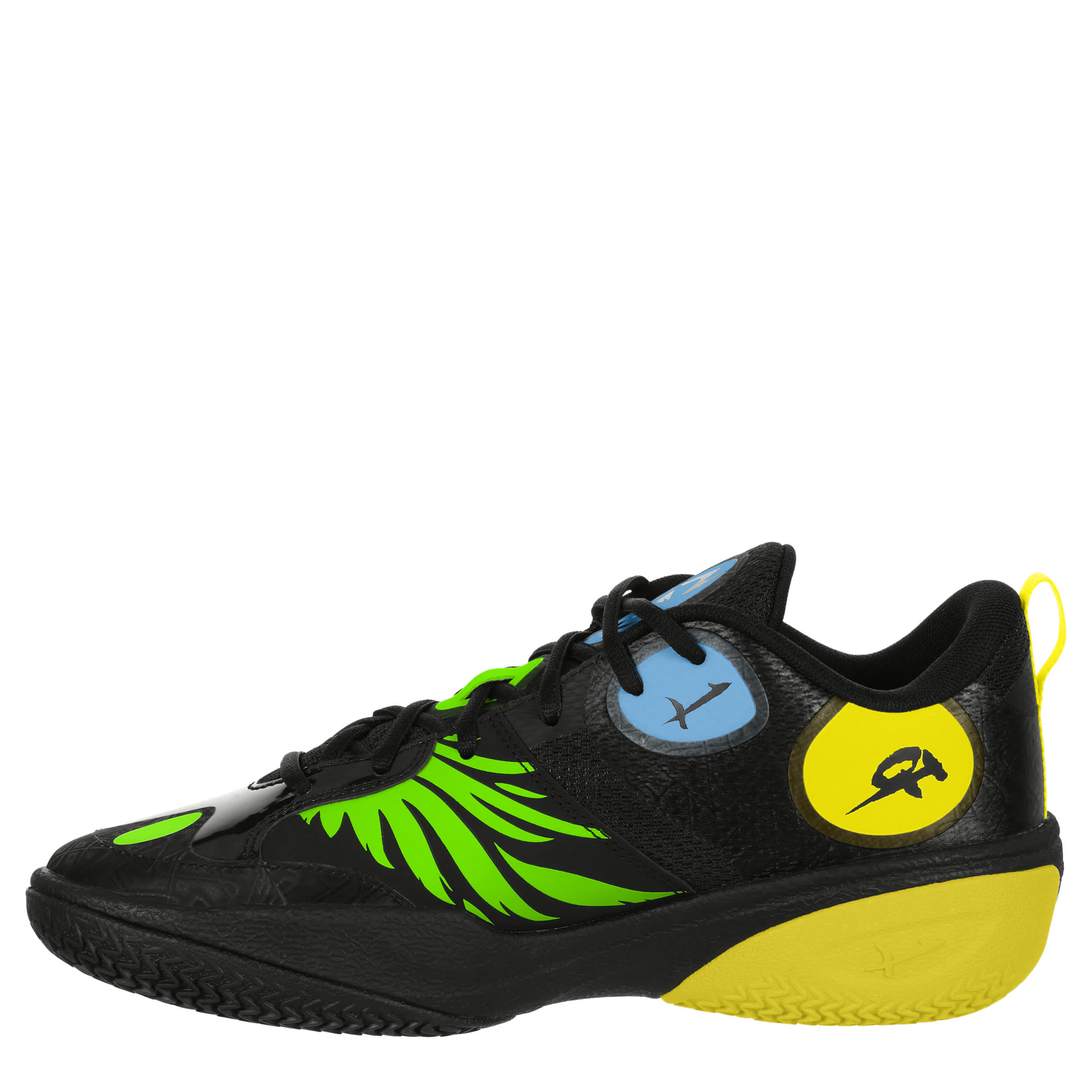 PUMA-MENS MB WORLD.01 BASKETBALL SHOE-BLACK & GREEN