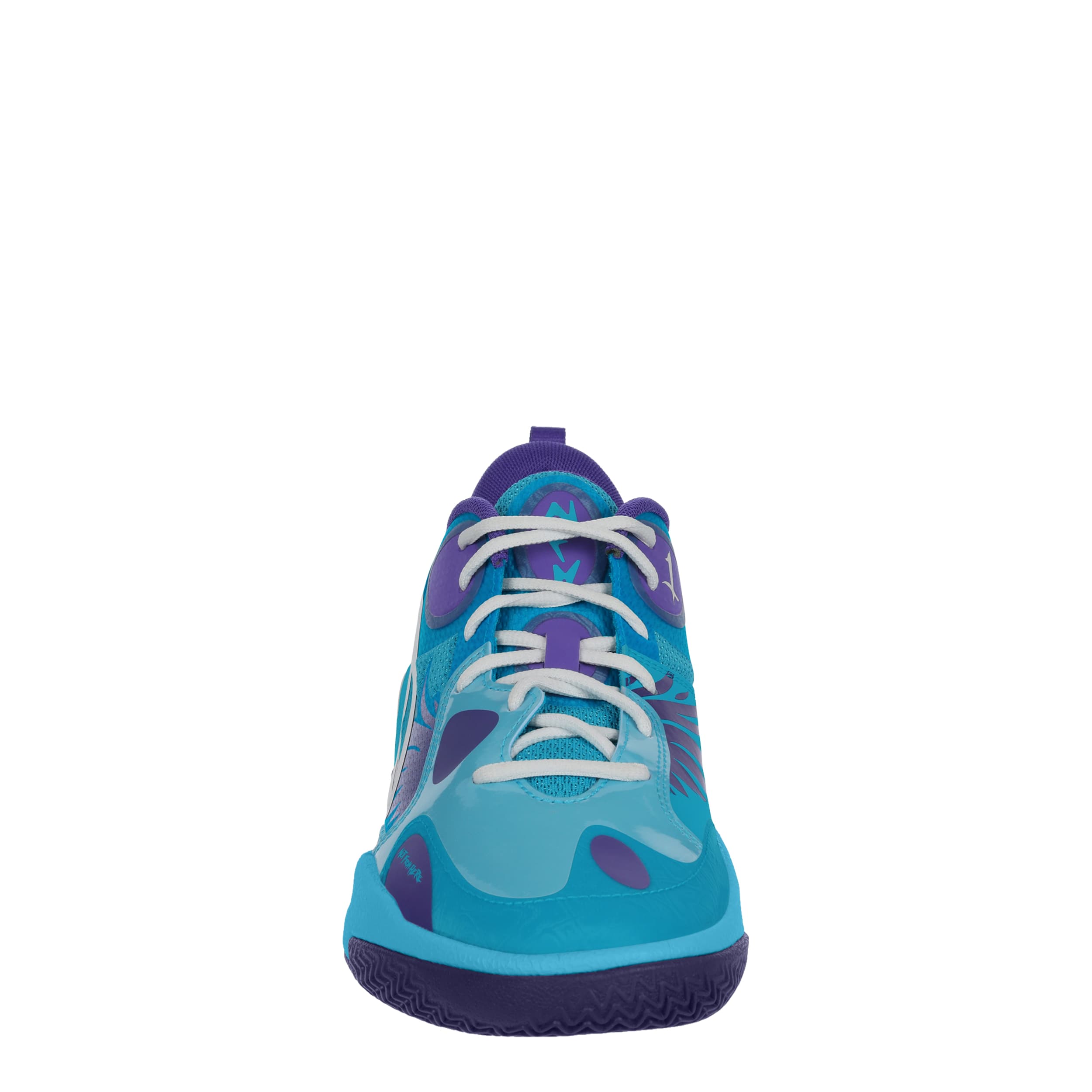 PUMA-MENS MB WORLD.01 BASKETBALL SHOE-BLUE & PURPLE