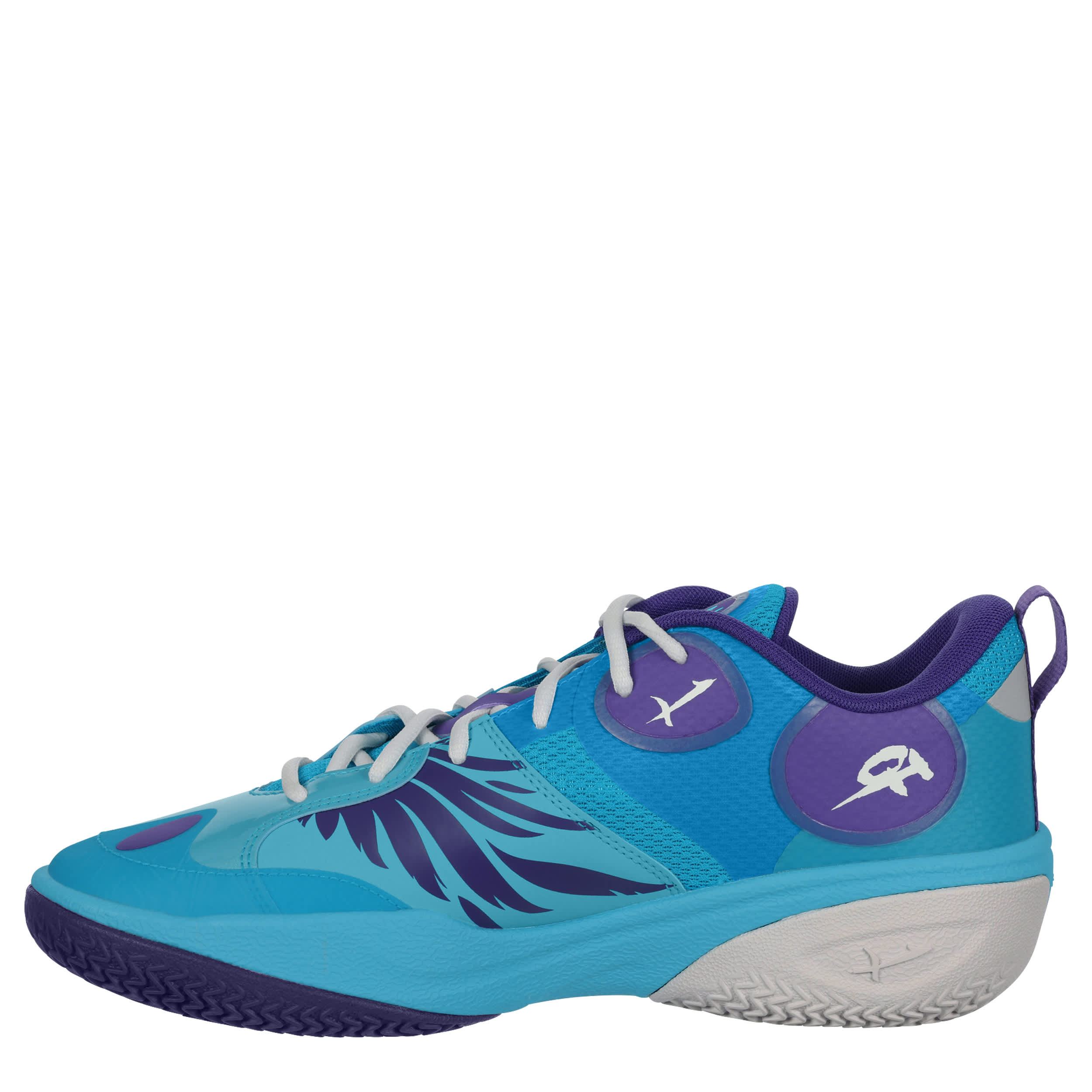 PUMA-MENS MB WORLD.01 BASKETBALL SHOE-BLUE & PURPLE