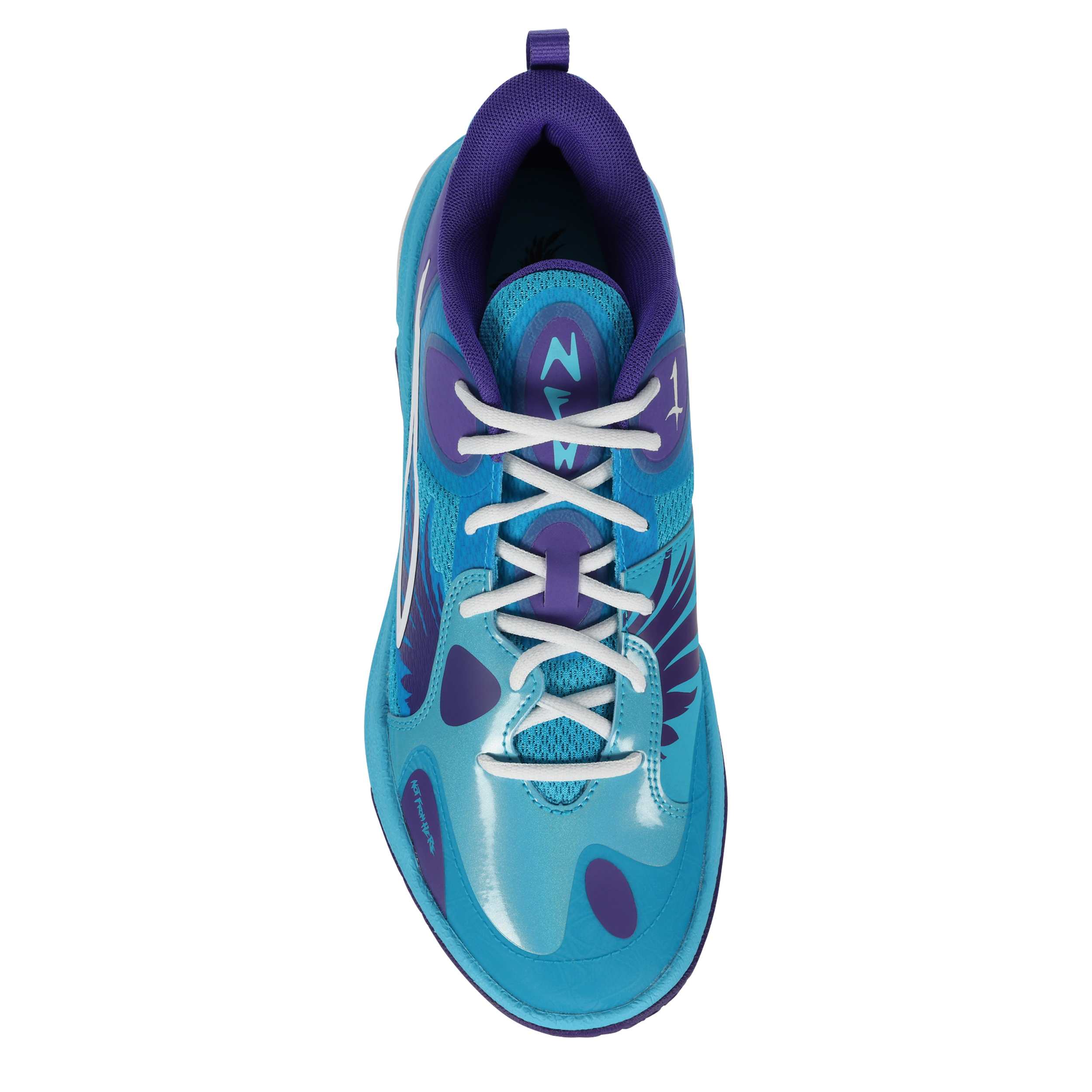 PUMA-MENS MB WORLD.01 BASKETBALL SHOE-BLUE & PURPLE