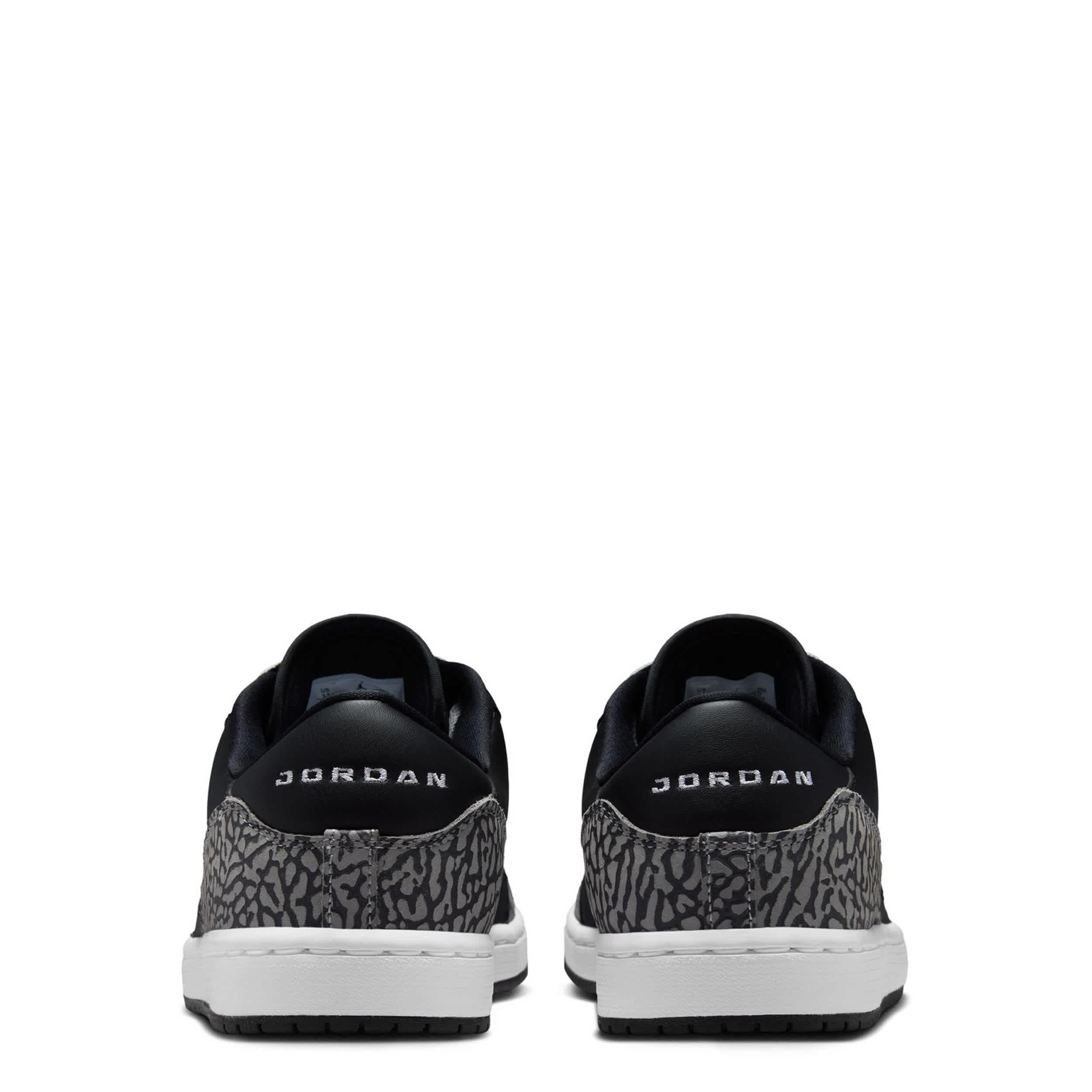 JORDAN-MENS COURT CONNECT LOW SNEAKER-BLACK & WHITE