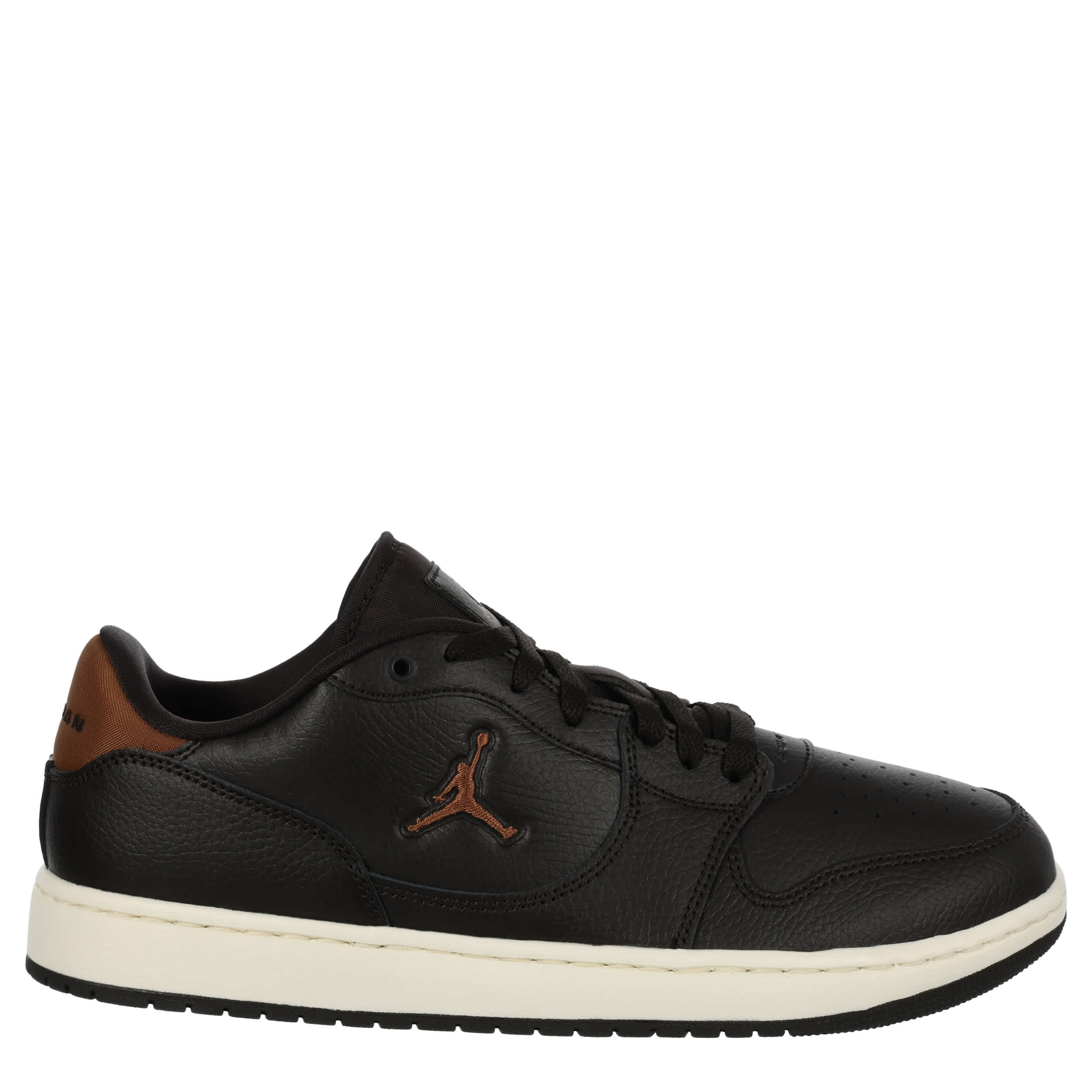 JORDAN-MENS COURT CONNECT LOW SNEAKER-BLACK & BROWN