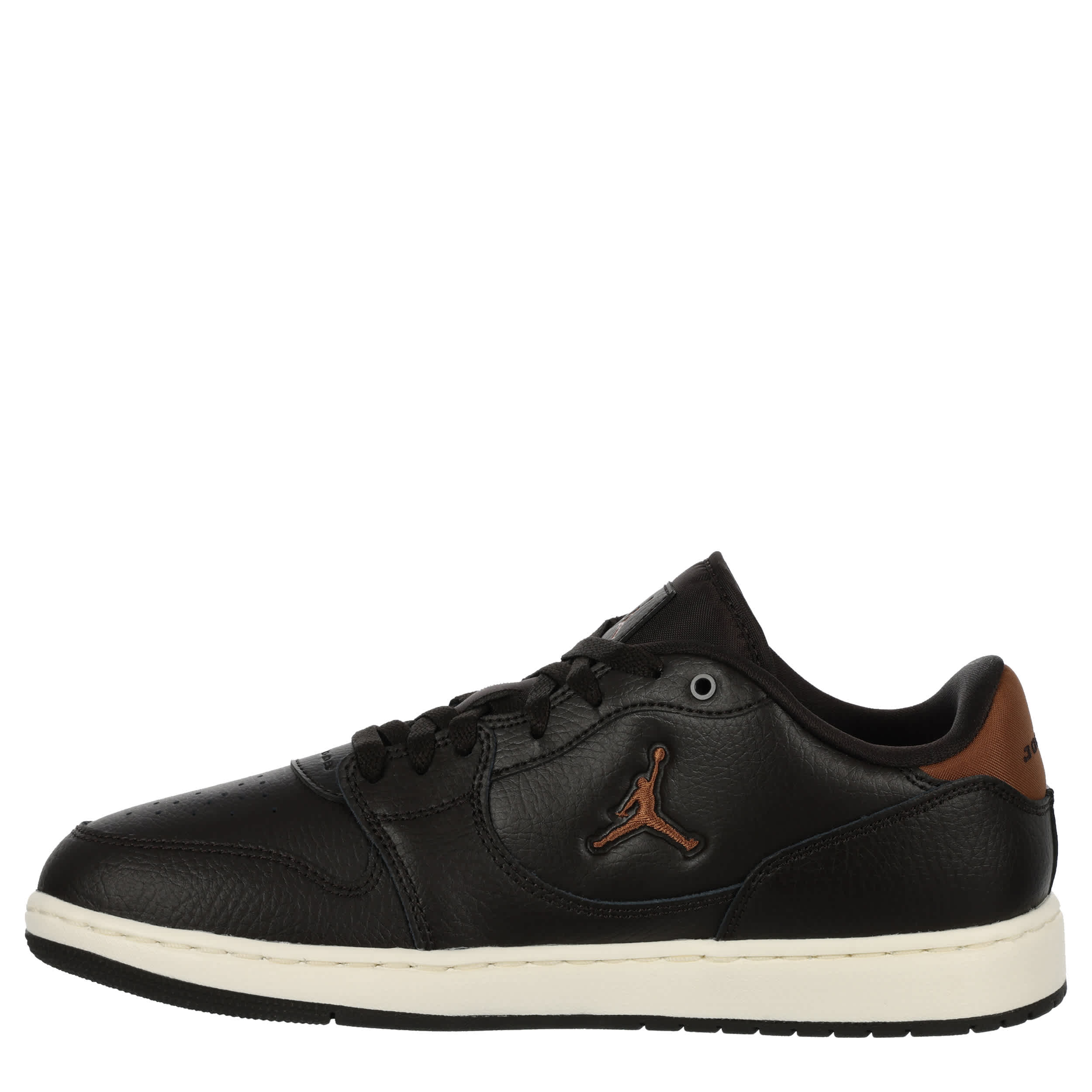JORDAN-MENS COURT CONNECT LOW SNEAKER-BLACK & BROWN