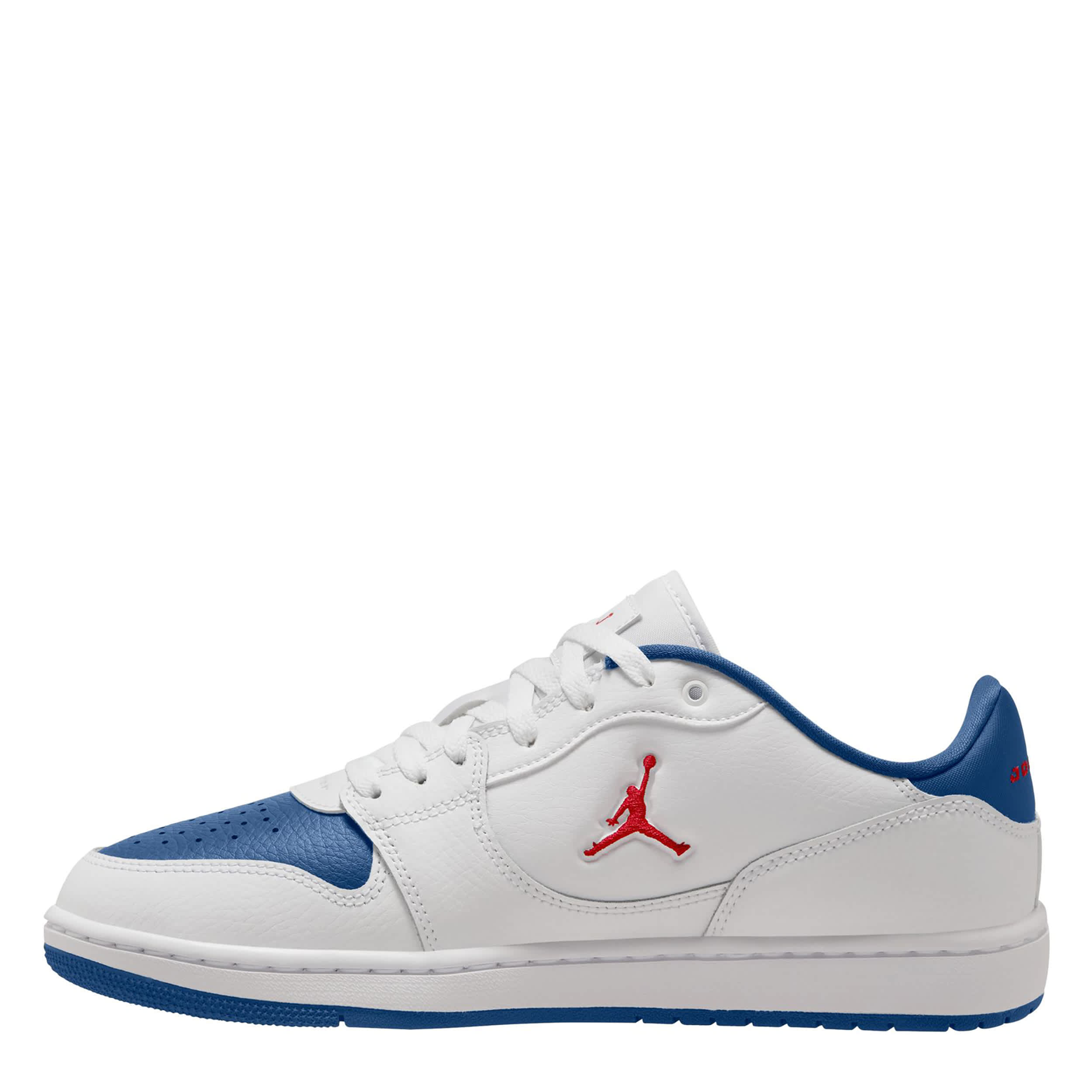 JORDAN-MENS COURT CONNECT LOW SNEAKER-WHITE & BLUE