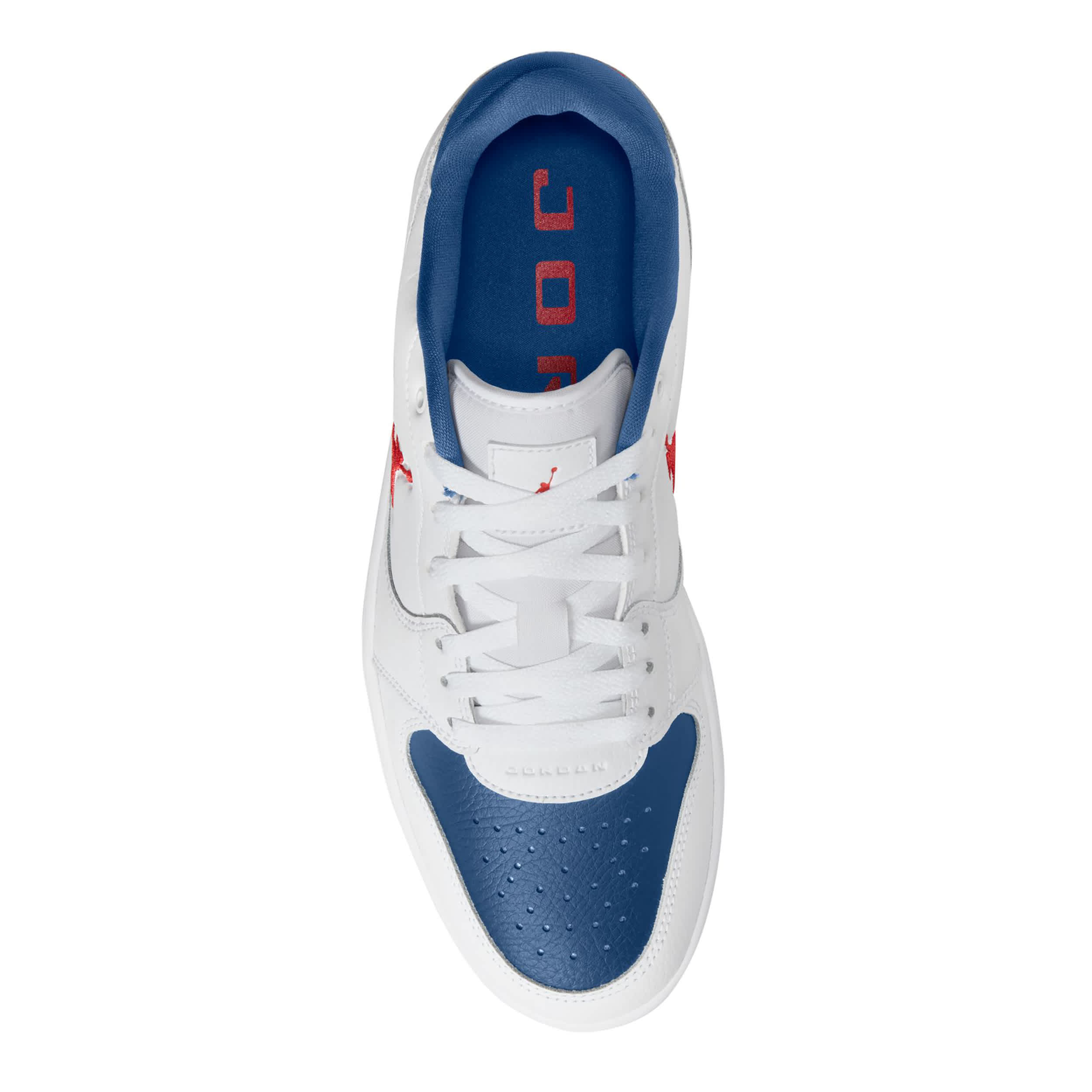 JORDAN-MENS COURT CONNECT LOW SNEAKER-WHITE & BLUE