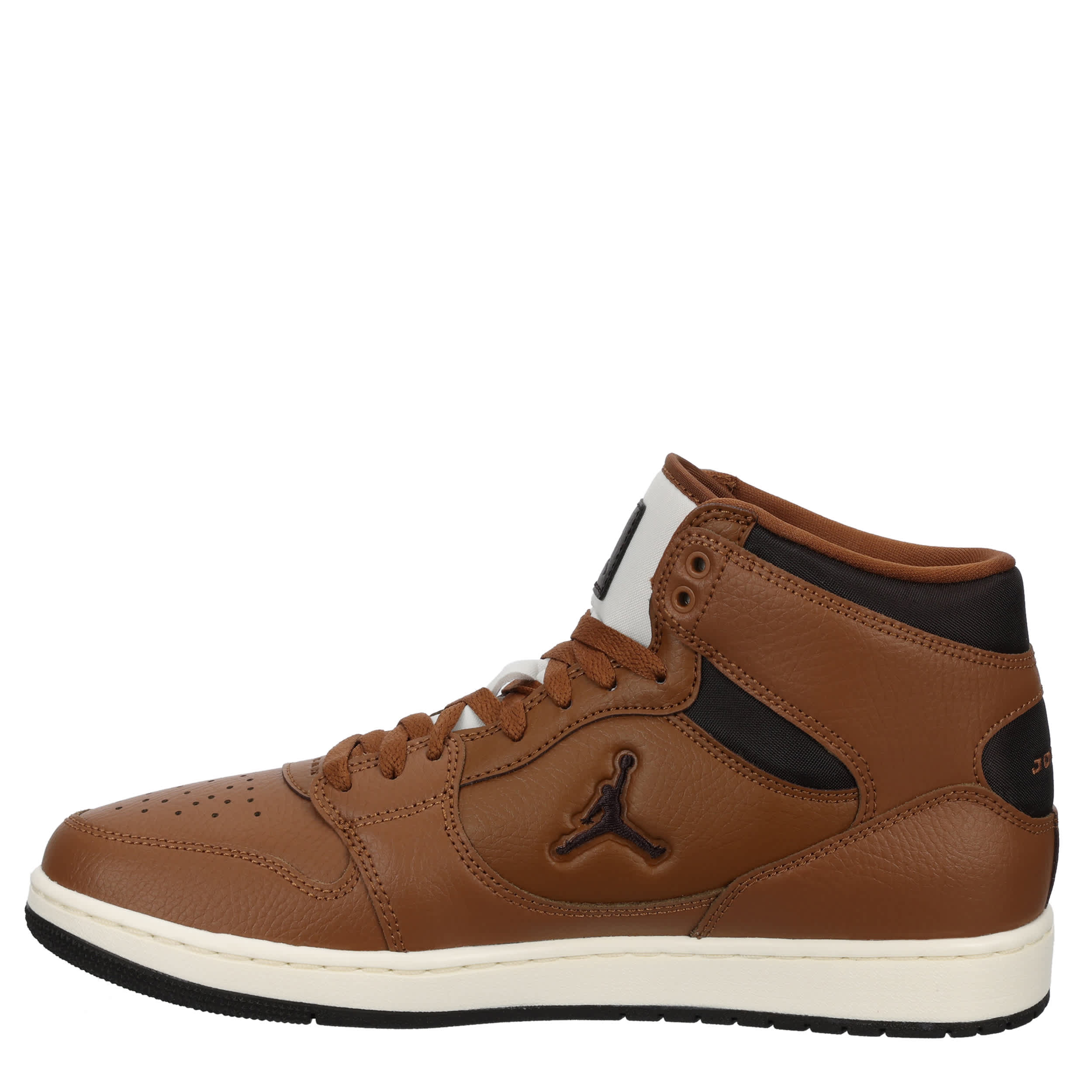 JORDAN-MENS COURT CONNECT MID SNEAKER-BROWN & TAN